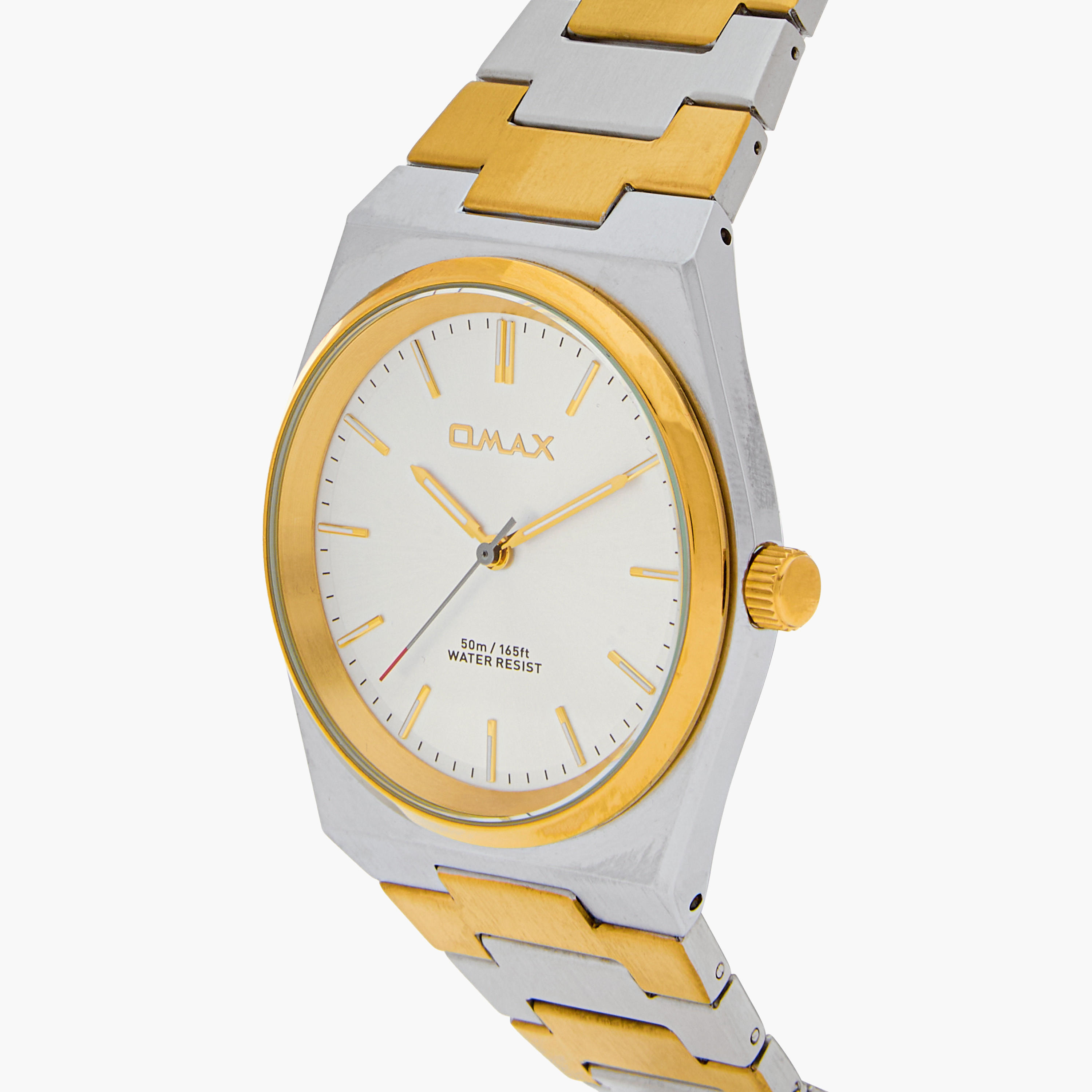 Omax Men's Gold and Silver Analog Wrist Watch 00ACB105N002-men-watchesandjewellery-watches-image-4
