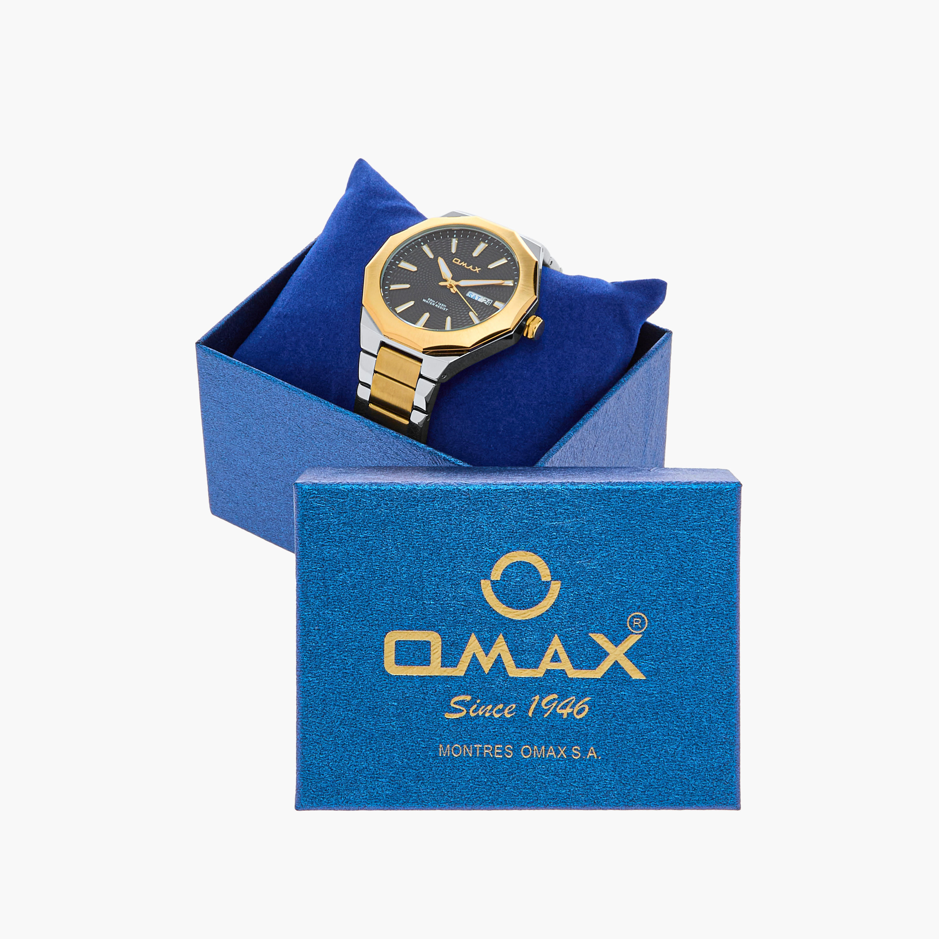 ساعة يد تناظرية بسوار فضي وذهبي للرجال من أوماكس 00BFD001N002-men-watchesandjewellery-watches-image-6