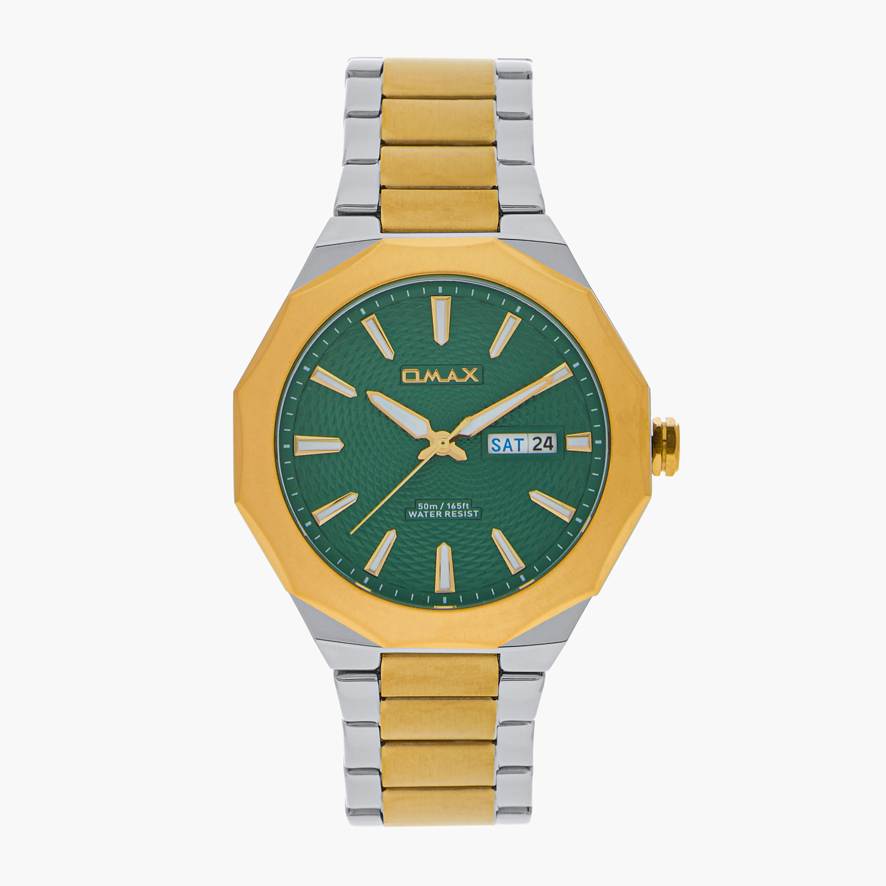 ساعة يد تناظرية بسوار فضي وذهبي للرجال من أوماكس 00BFD001N002-men-watchesandjewellery-watches-image-8
