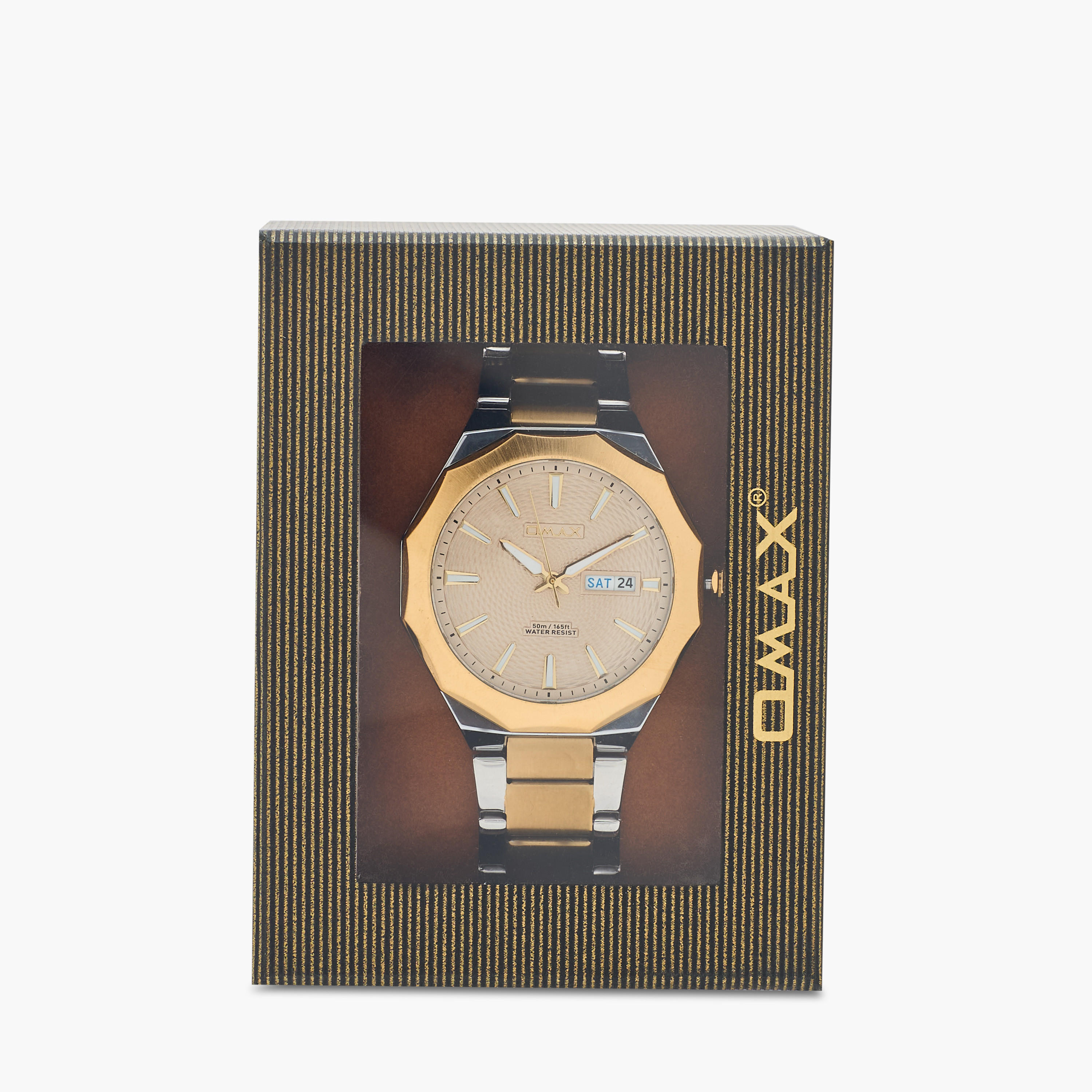 Omax Men's Gold and Silver Analog Wrist Watch 00BFD001N002-men-watchesandjewellery-watches-image-6