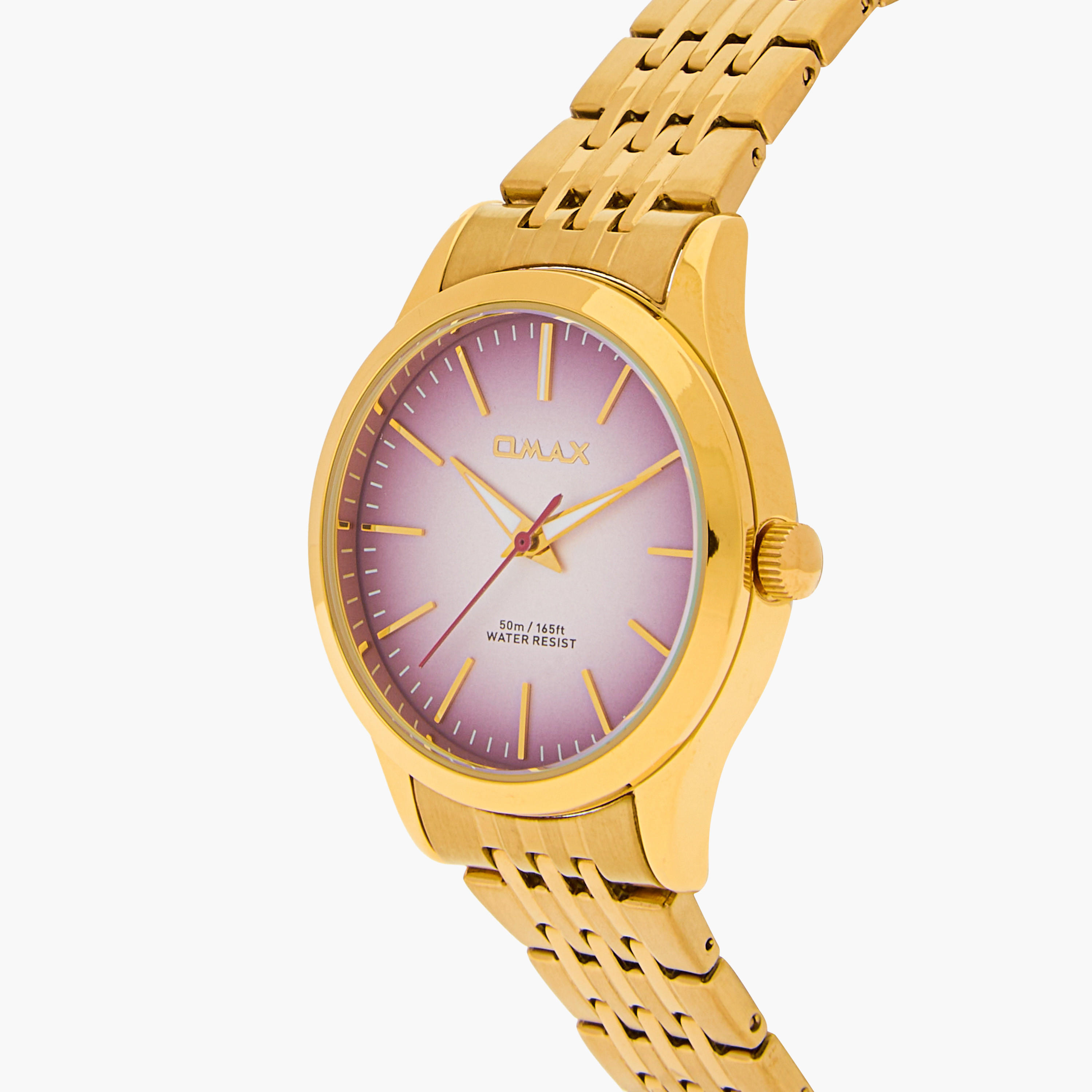 ساعة يد تناظرية ذهبية للنساء من أوماكس 00ACB102Q008-women-watchesandjewellery-watches-image-19