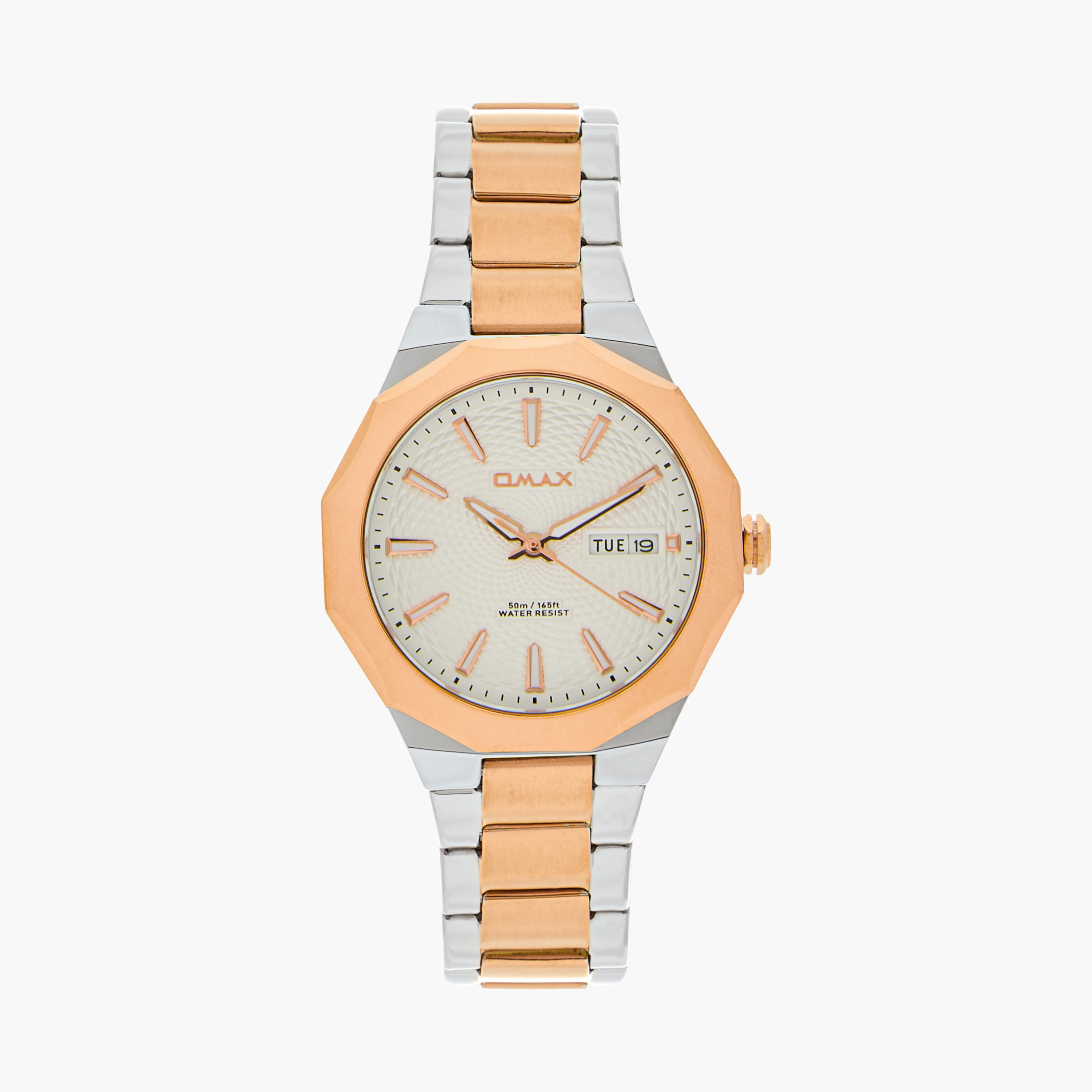 ساعة يد تناظرية فضية وذهبية للنساء من أوماكس - 00BFD002N002-women-watchesandjewellery-watches-image-29