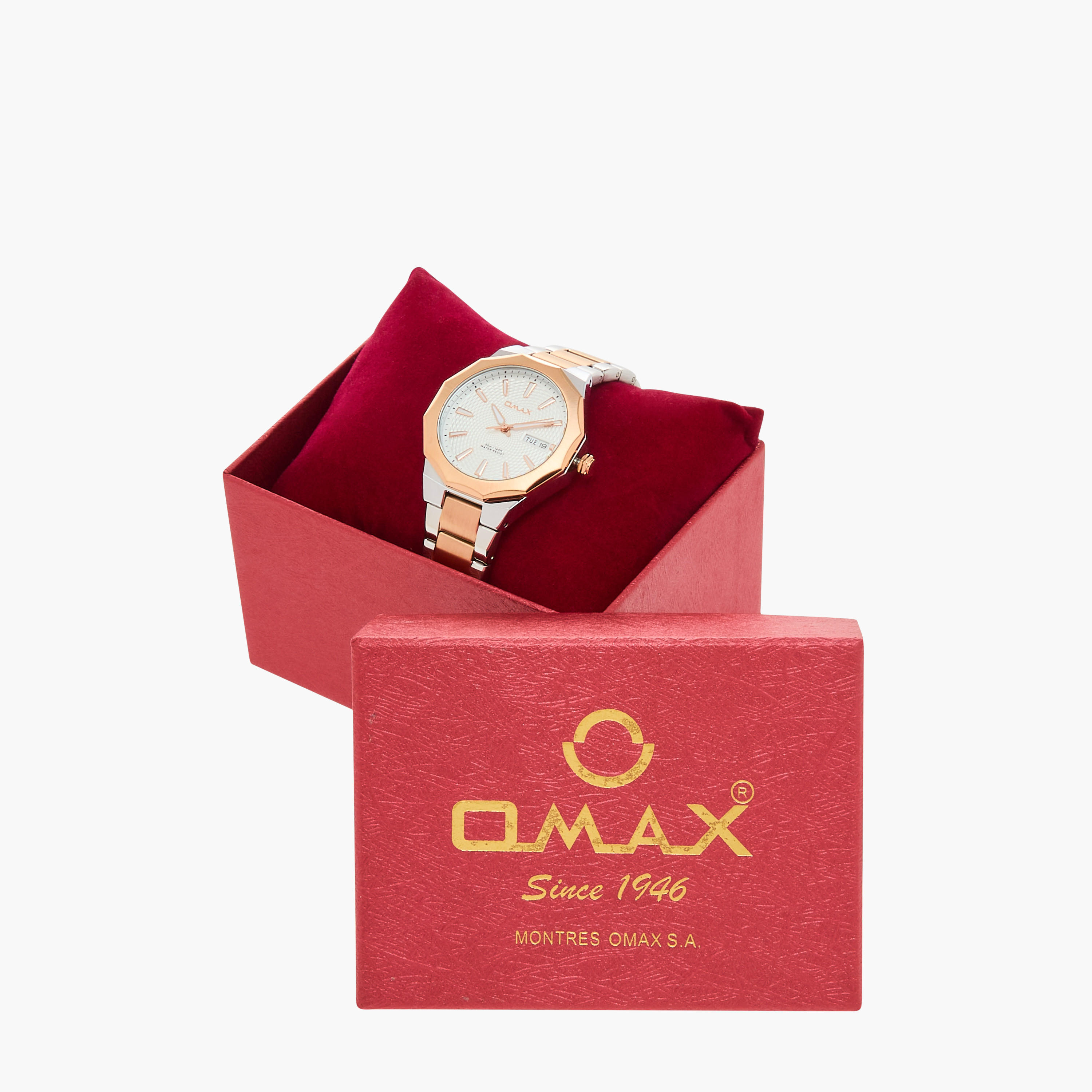 ساعة يد تناظرية فضية وذهبية للنساء من أوماكس - 00BFD002N002-women-watchesandjewellery-watches-image-34