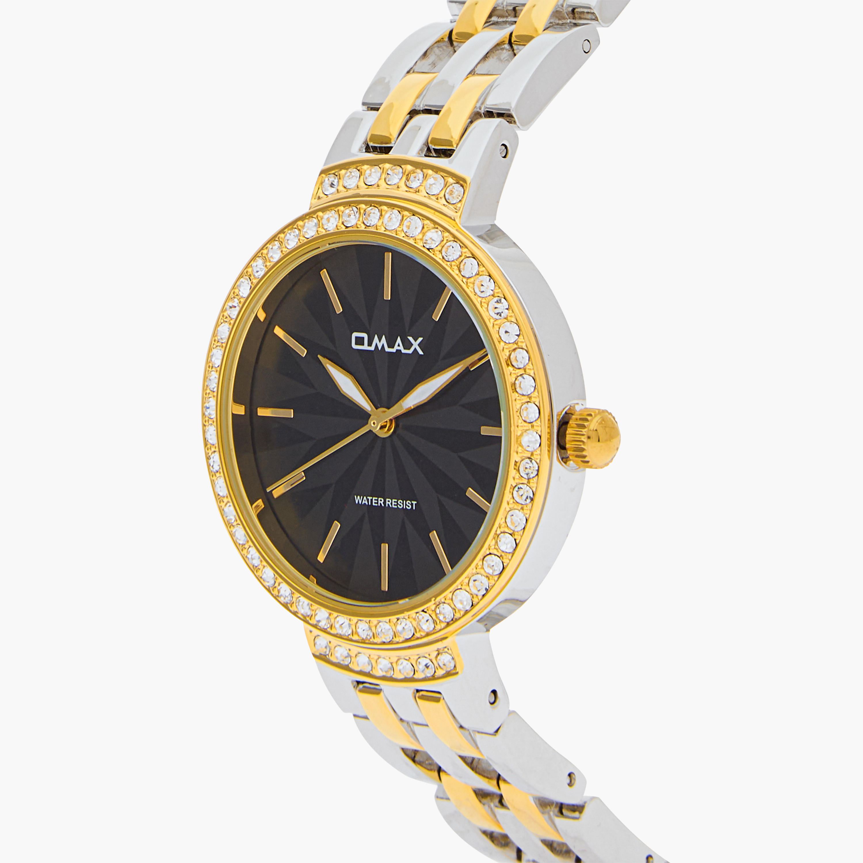 ساعة يد تناظرية باللونين الذهبي والفضي للنساء من أوماكس - 00JED254N002-women-watchesandjewellery-watches-image-4
