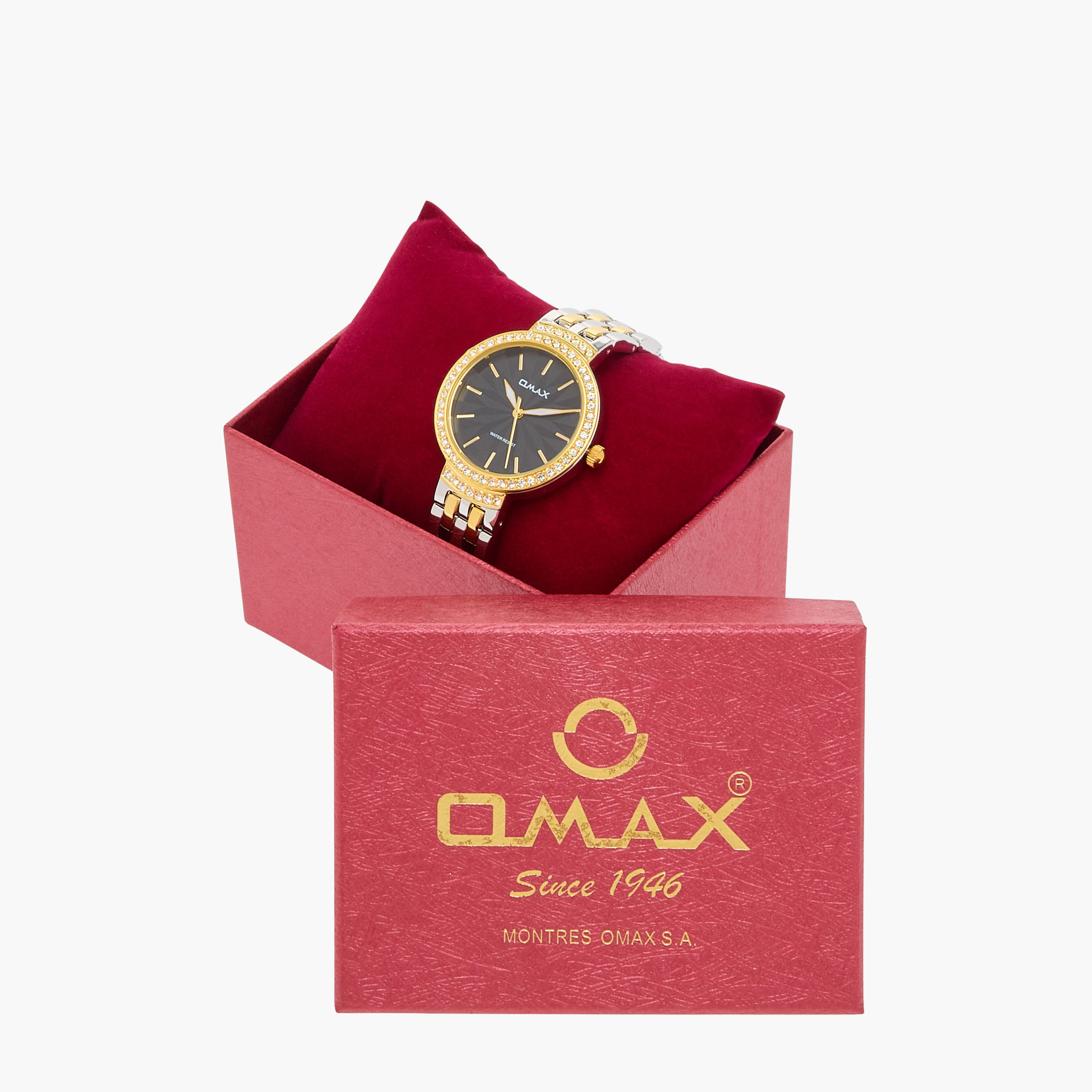 ساعة يد تناظرية باللونين الذهبي والفضي للنساء من أوماكس - 00JED254N002-women-watchesandjewellery-watches-image-6