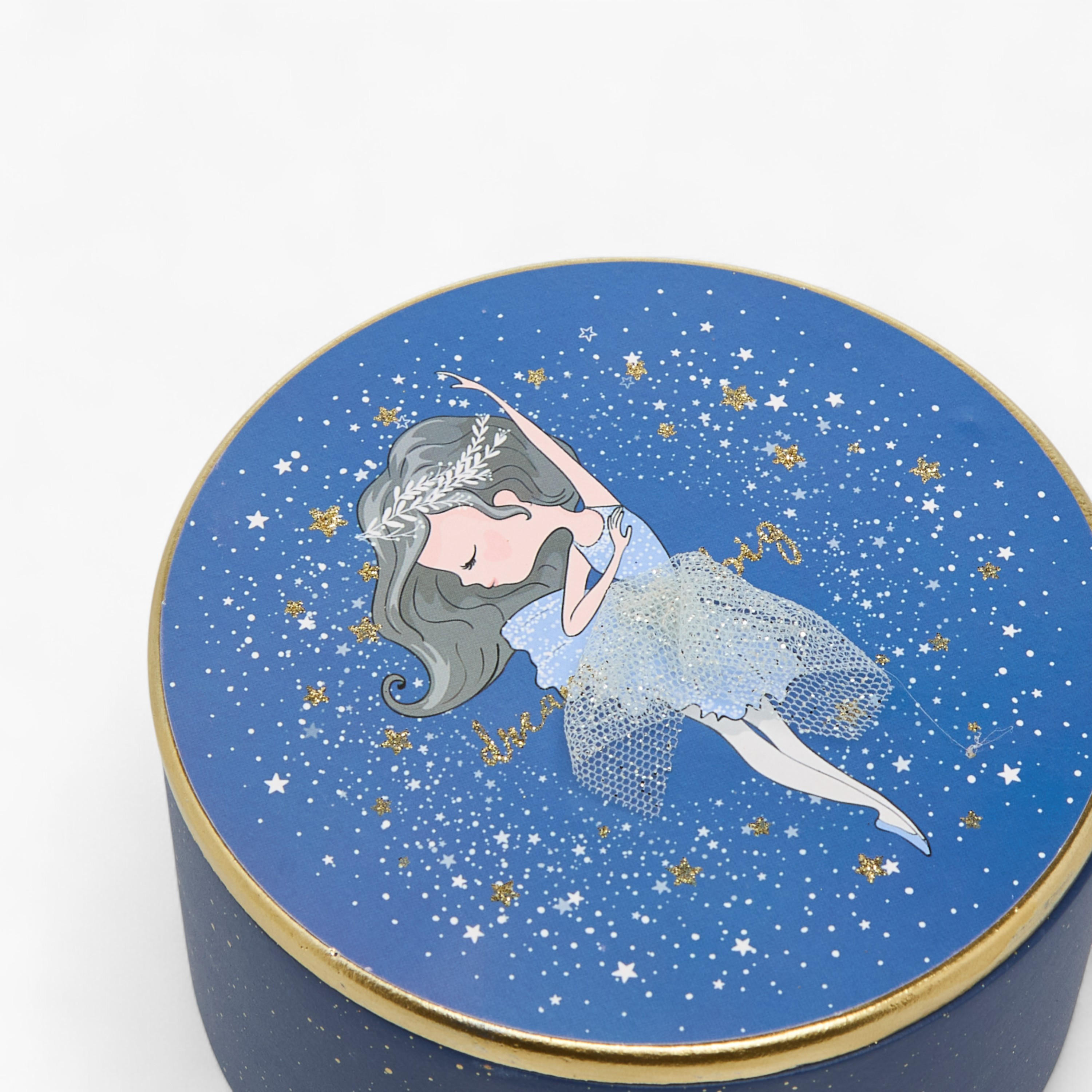 Ballerina Print Jewellery Box - 13x13x7 cms-women-watchesandjewellery-jewellery-storage-image-4