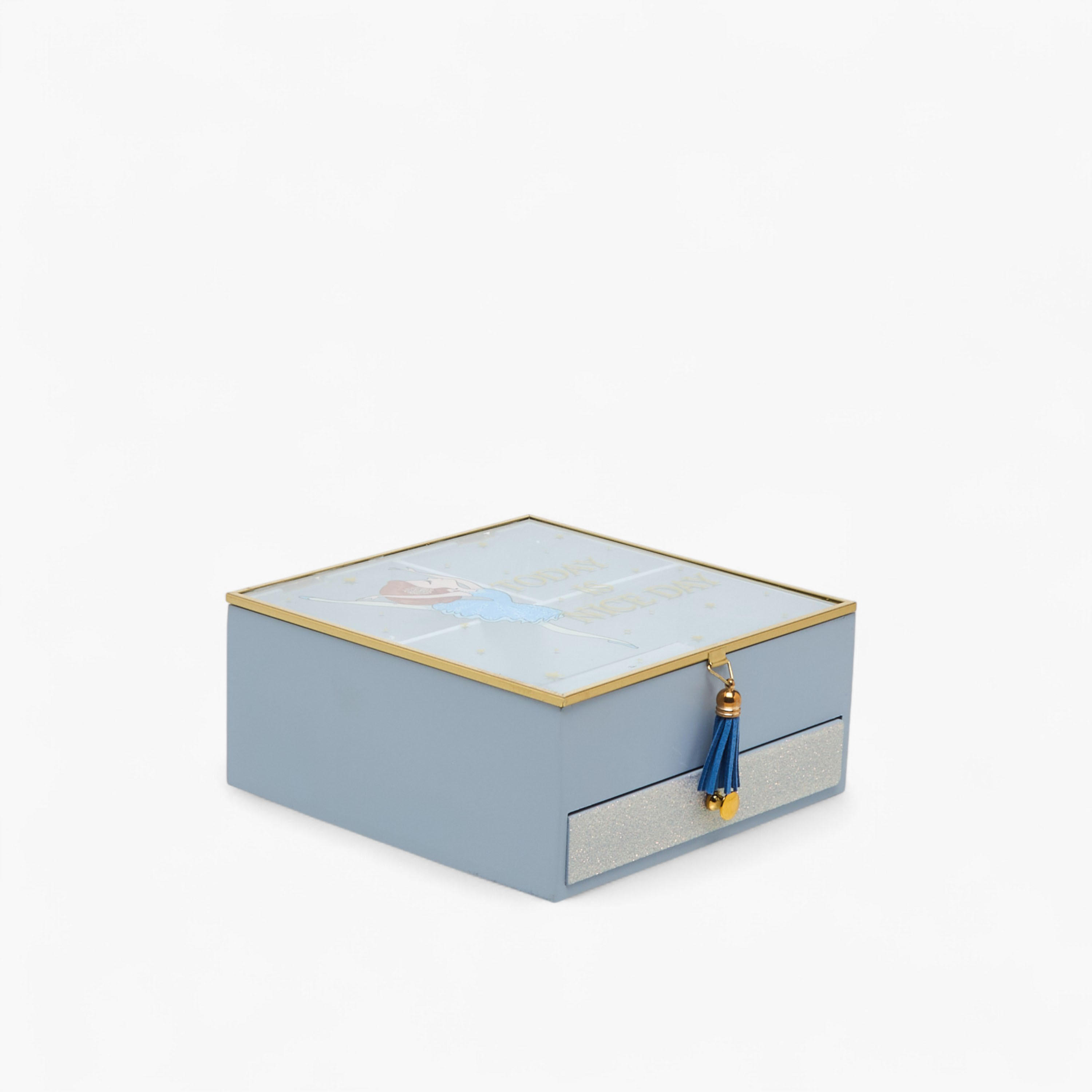 Ballerina Print Jewellery Box - 18x18x8 cms-women-watchesandjewellery-jewellery-storage-image-1
