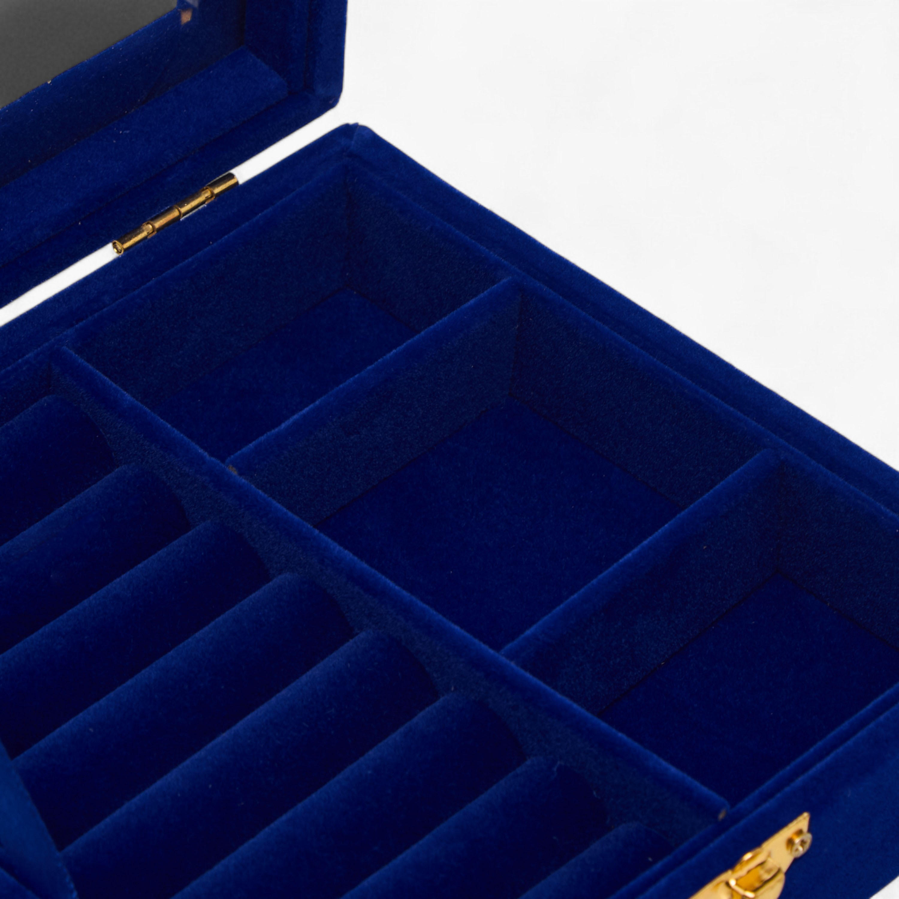 Ballerina Print Velvet Jewellery Box - 15x15x5 cms-women-watchesandjewellery-jewellery-storage-image-3