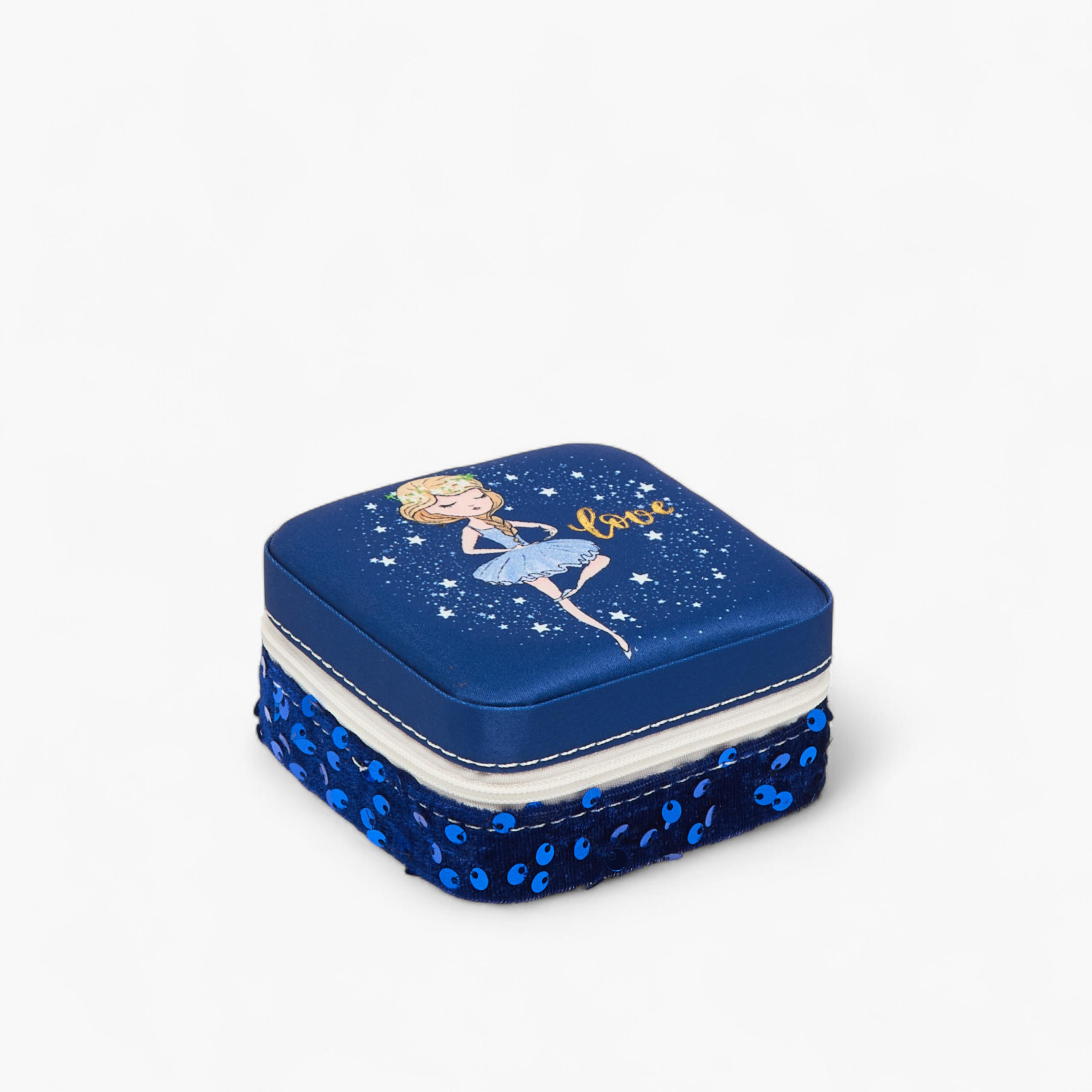 Ballerina Sequin Embellished Jewellery Box - 10x5x5 cms-women-watchesandjewellery-jewellery-storage-image-1