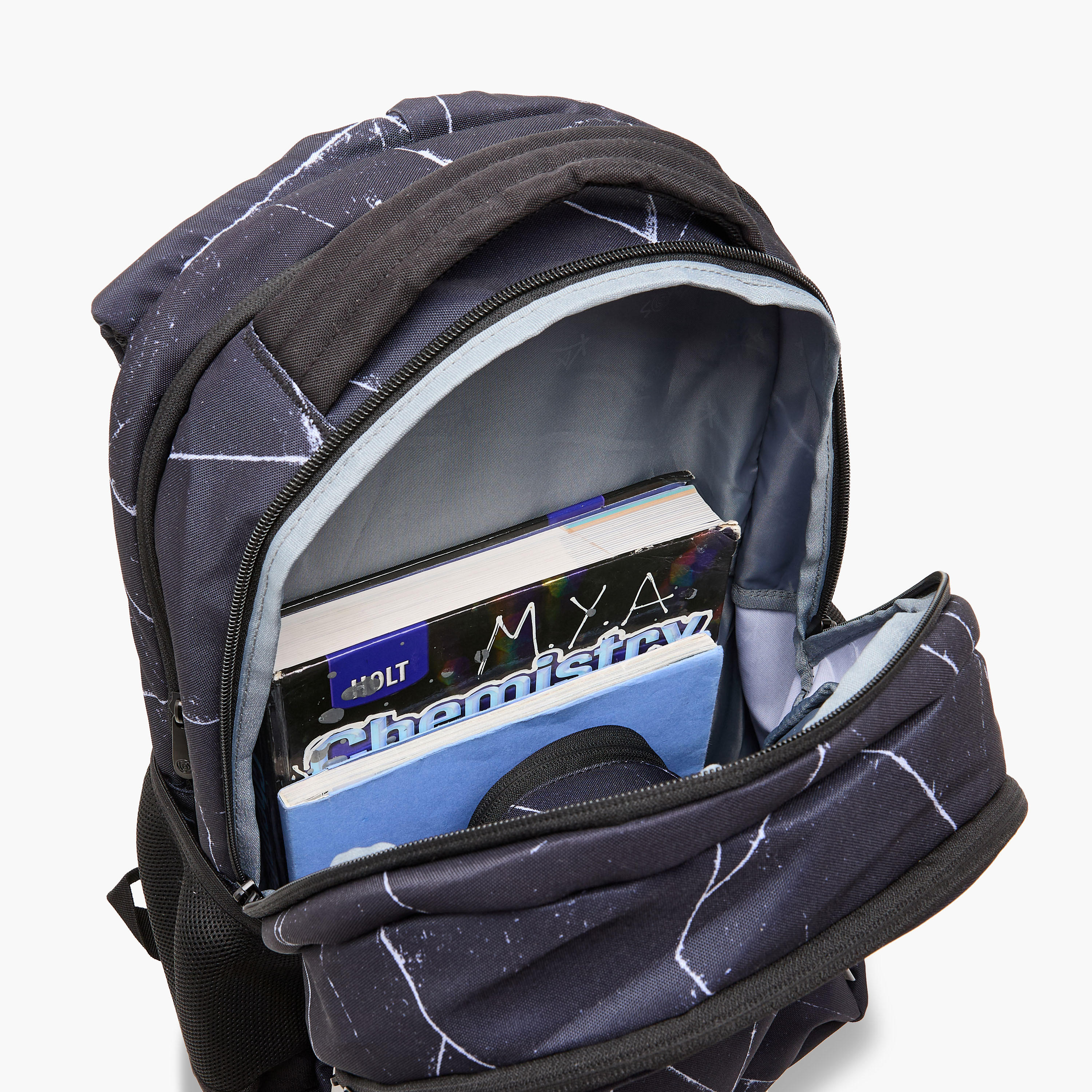 KAOS Geometric 18-inch Backpack with Zip Closure - 48x33x21 cms-school-bagsandbackpacks-backpacks-image-11