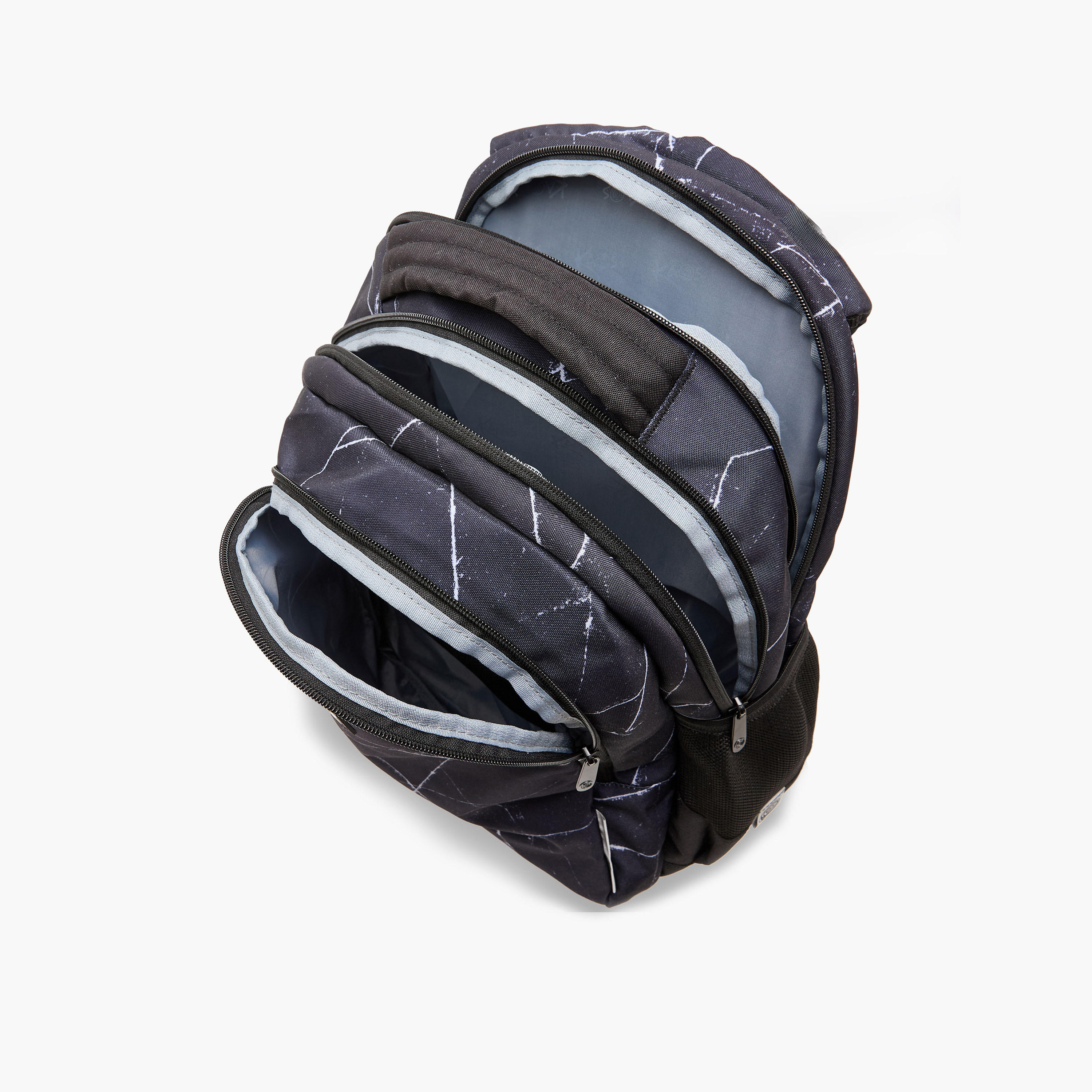 KAOS Geometric 18-inch Backpack with Zip Closure - 48x33x21 cms-school-bagsandbackpacks-backpacks-image-9