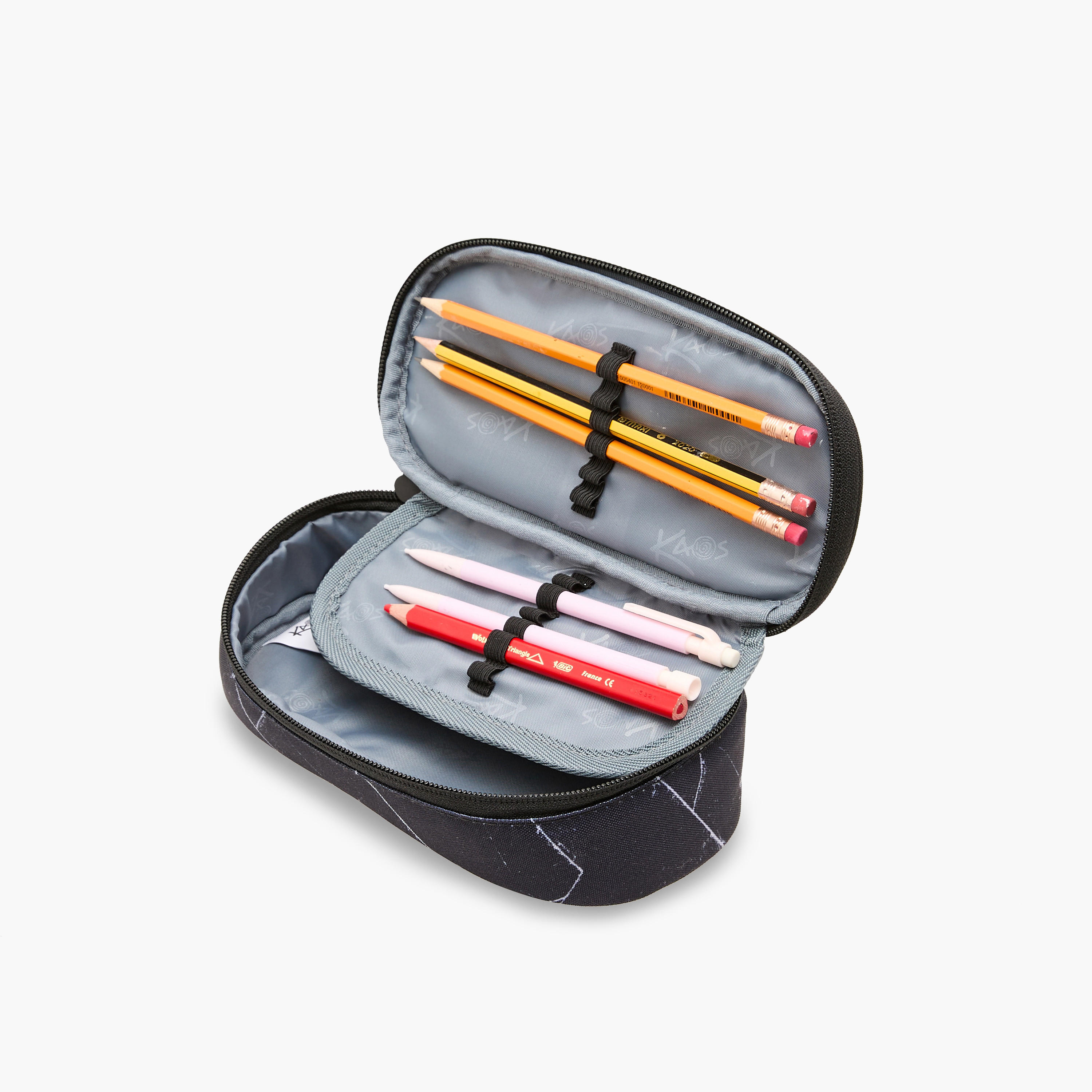 KAOS Printed Pencil Pouch with Zip Closure-school-stationery-pencilcases-image-5