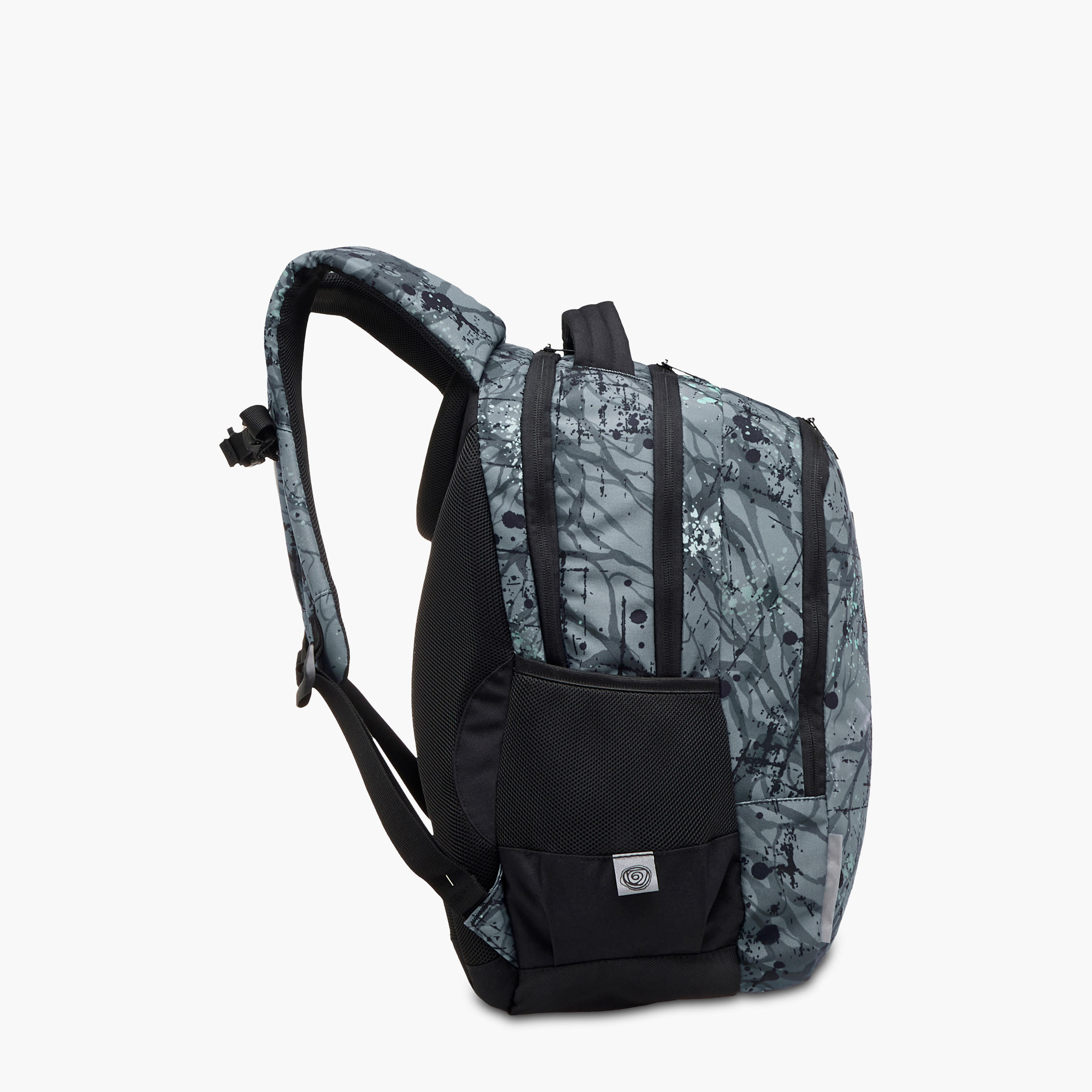 شنطة ظهر بـ3 أقسام وطبعات تجريدية 18 بوصة وسحّاب إغلاق من كاوس- 48x33x21 سم-school-bagsandbackpacks-backpacks-image-4