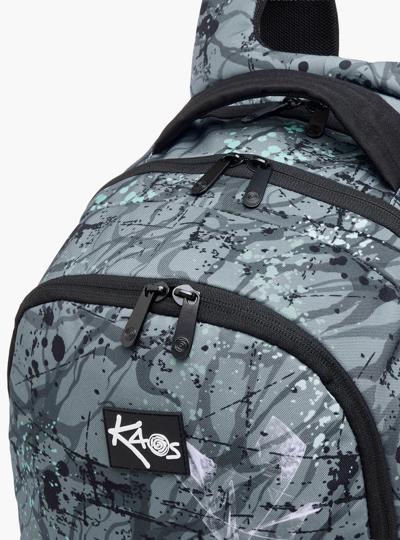 شنطة ظهر بـ3 أقسام وطبعات تجريدية 18 بوصة وسحّاب إغلاق من كاوس- 48x33x21 سم-school-bagsandbackpacks-backpacks-image-5