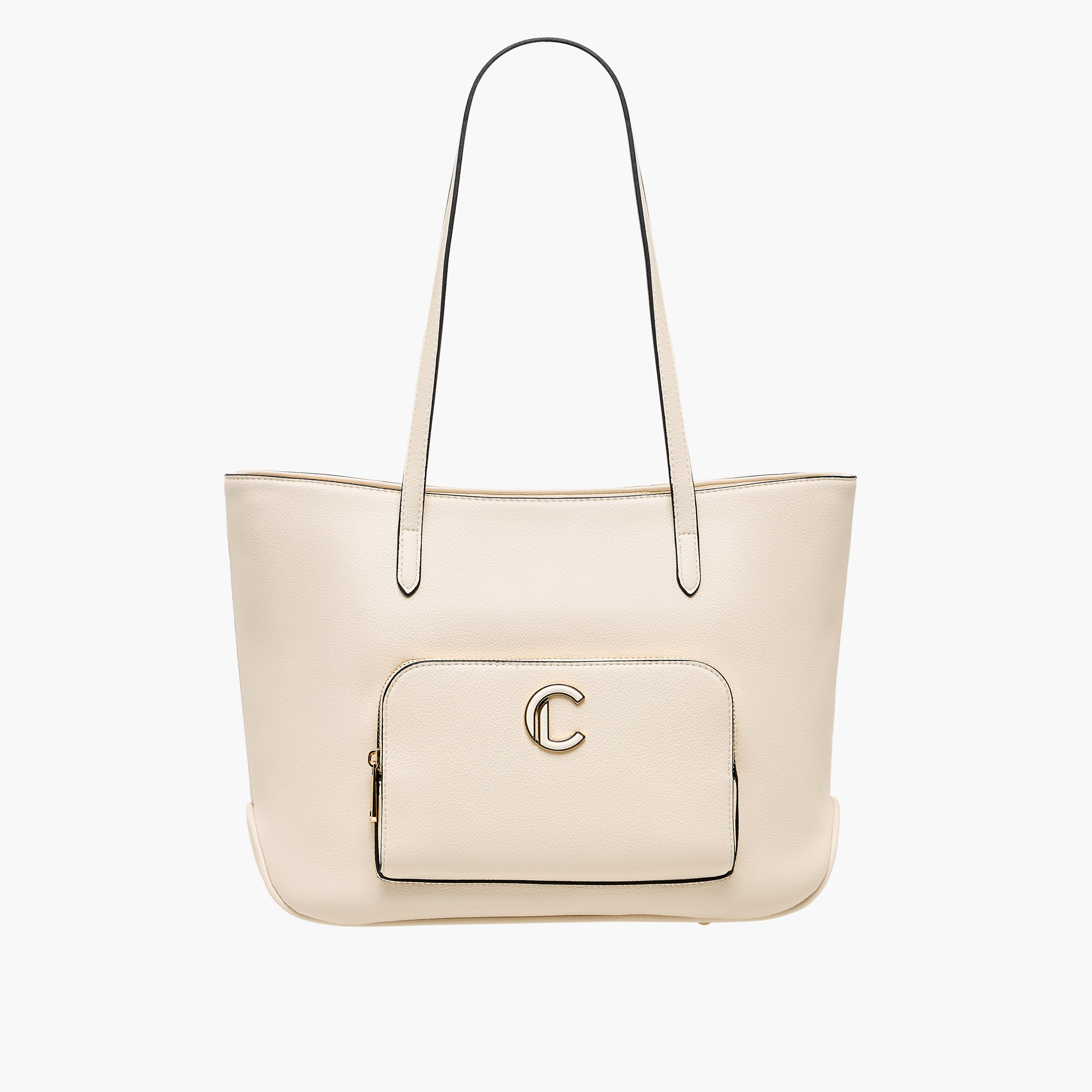 شنطة توتي بارزة الملمس بسحاب إغلاق ومقابض مزدوجة من لو كونفورت-women-bagsandwallets-handbags-image-1