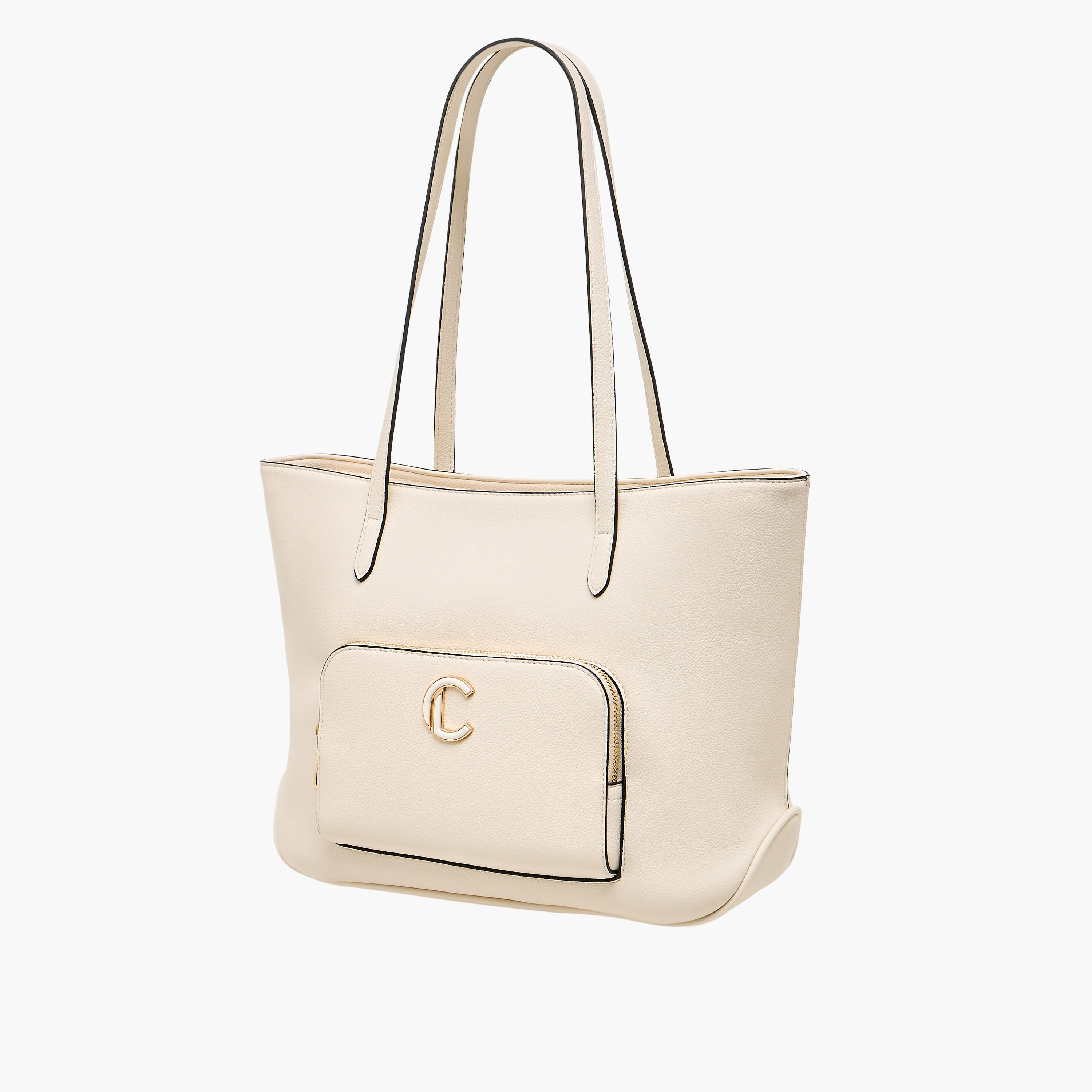 شنطة توتي بارزة الملمس بسحاب إغلاق ومقابض مزدوجة من لو كونفورت-women-bagsandwallets-handbags-image-3