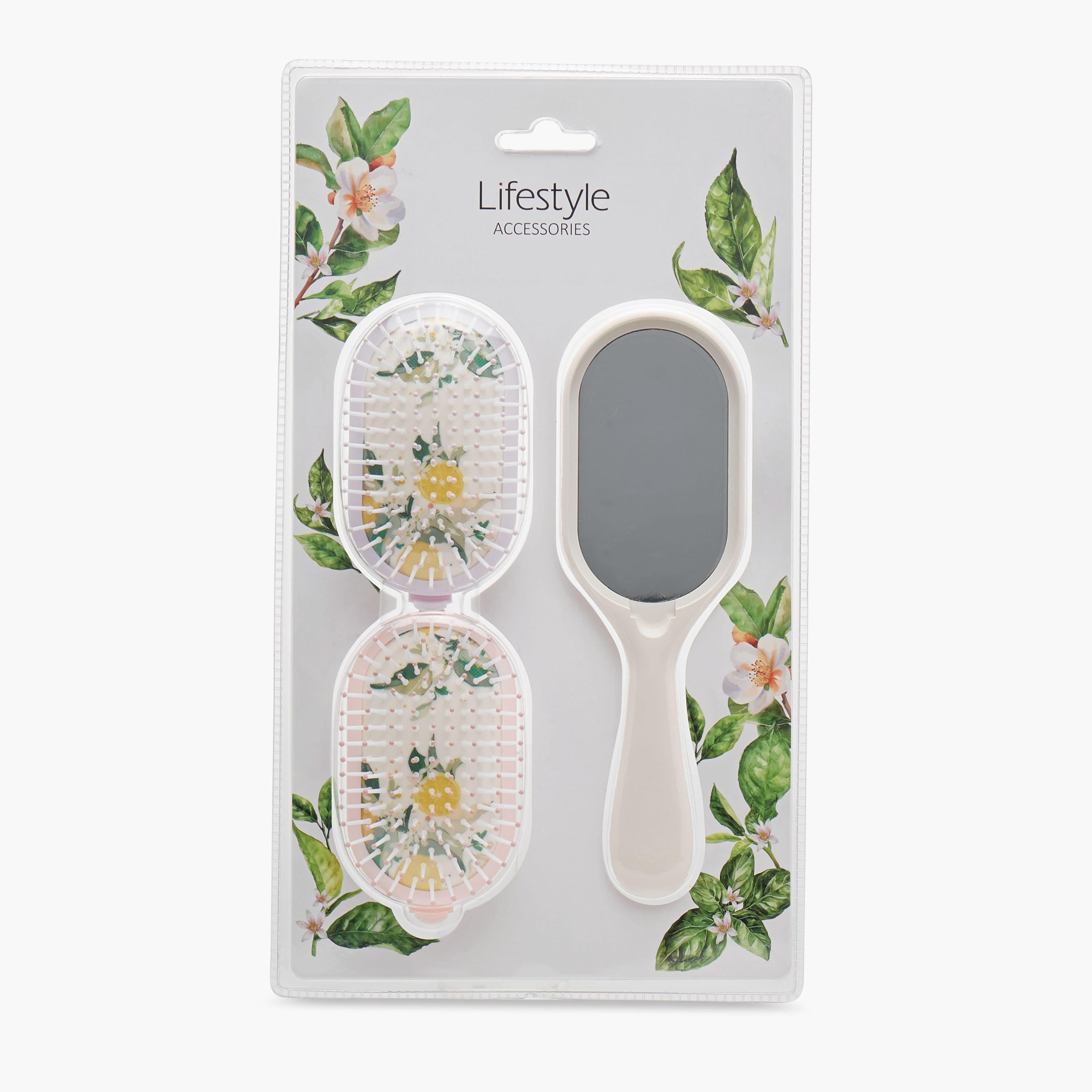 Printed Paddle Hairbrush with Mirror-beautyandpersonalcare-hair-stylingtools-hairbrushesandcombs-image-6