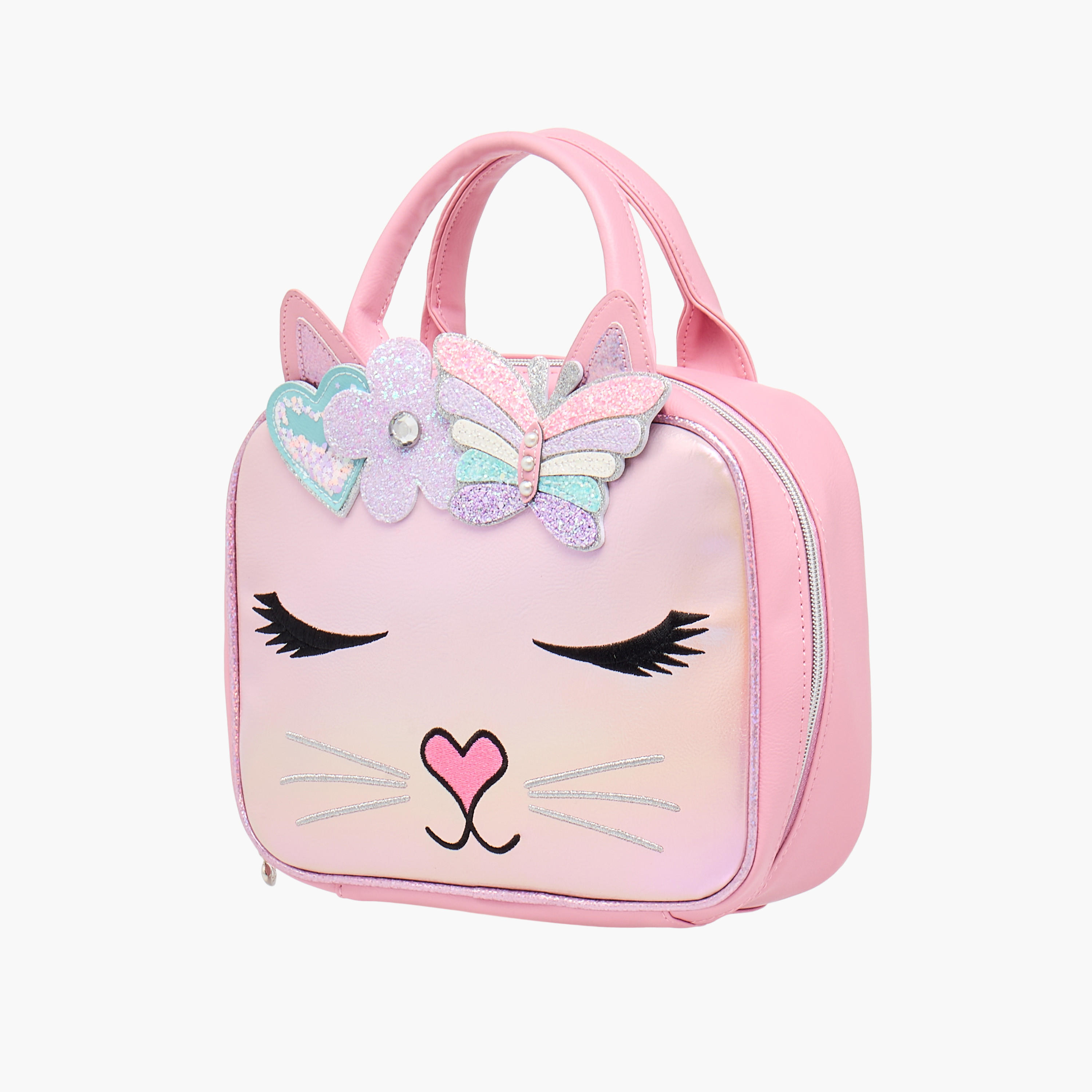 OMG Unicorn Applique Detail Lunch Bag with Double Handle and Zip Closure-school-lunchessentials-lunchbags-image-2