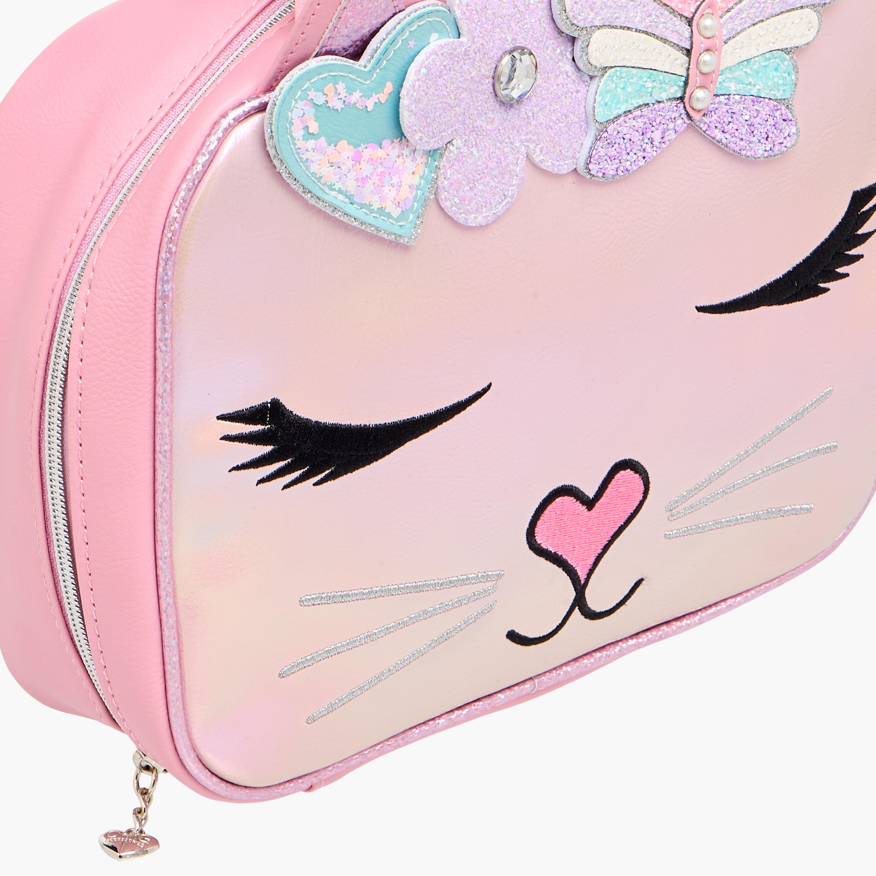 OMG Unicorn Applique Detail Lunch Bag with Double Handle and Zip Closure-school-lunchessentials-lunchbags-image-4