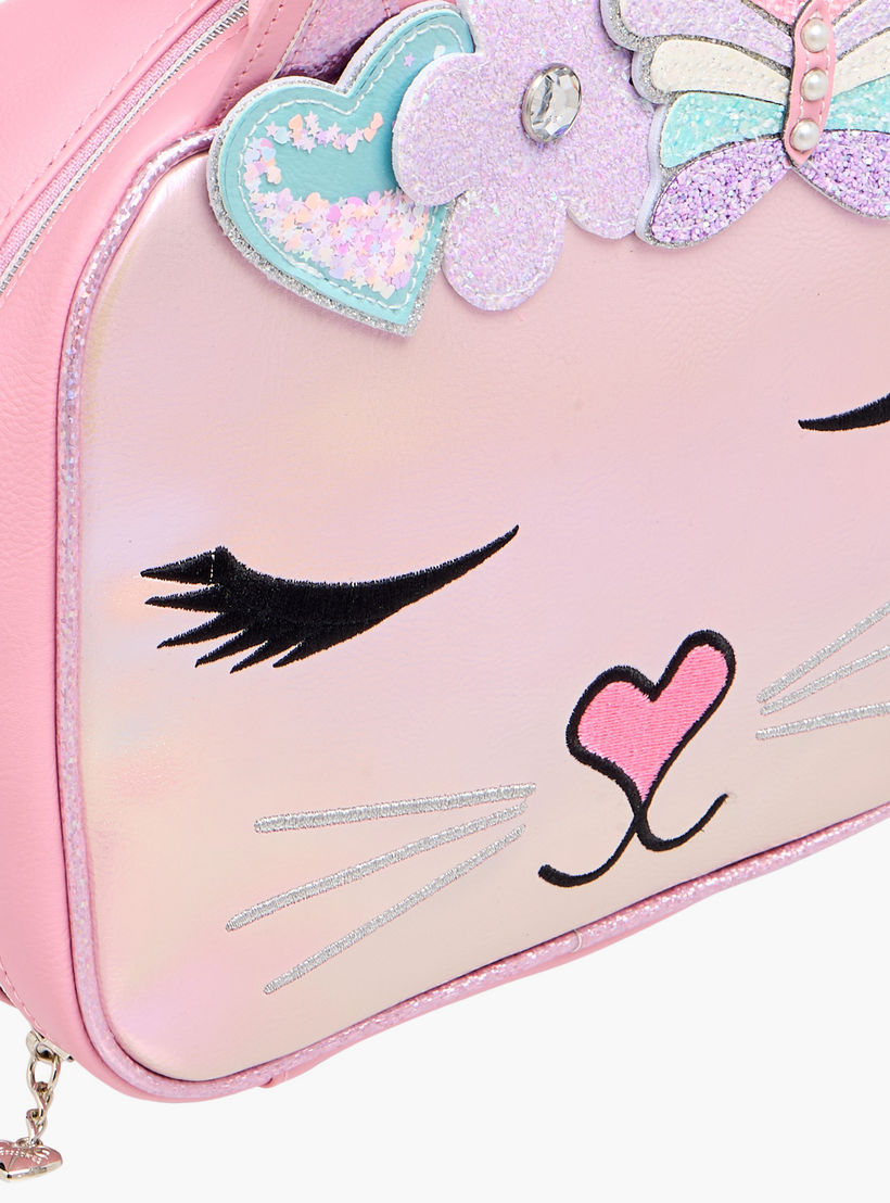 OMG Unicorn Applique Detail Lunch Bag with Double Handle and Zip Closure-school-lunchessentials-lunchbags-image-4