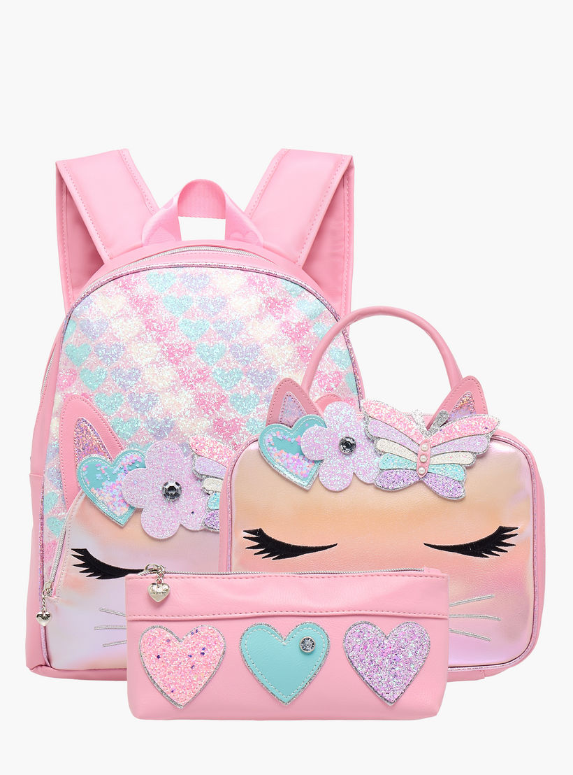 OMG Unicorn Applique Detail Lunch Bag with Double Handle and Zip Closure-school-lunchessentials-lunchbags-image-6