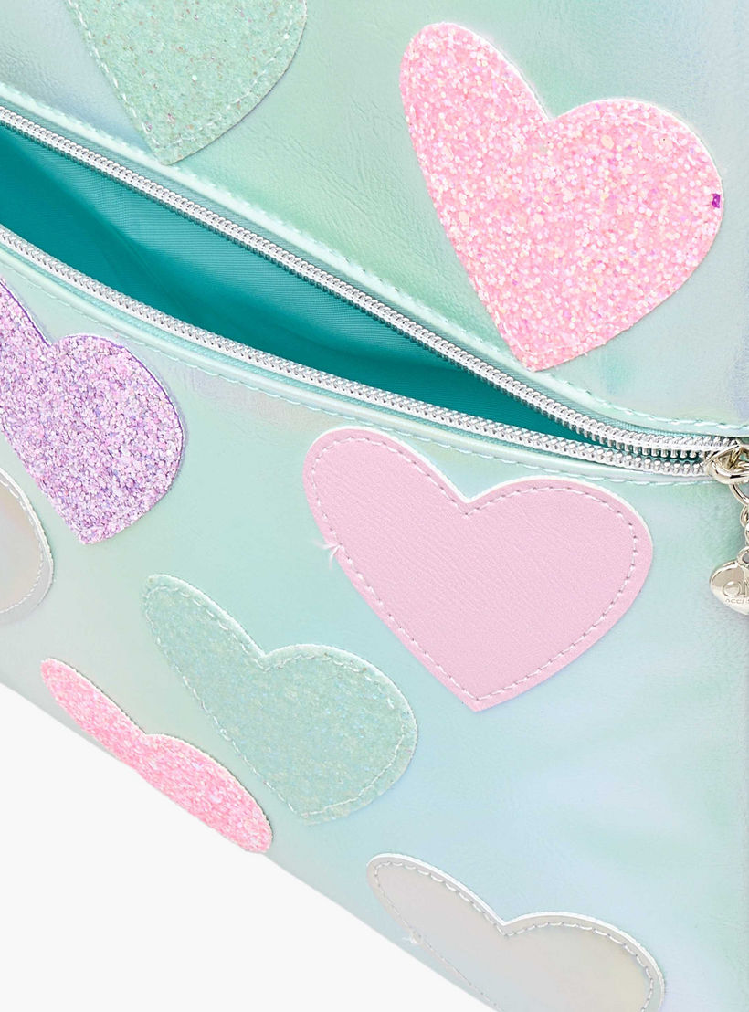 OMG Heart Applique 15.5-inch Backpack with Adjustable Straps and Zip Closure - 31x10x39 cms-school-bagsandbackpacks-backpacks-image-8