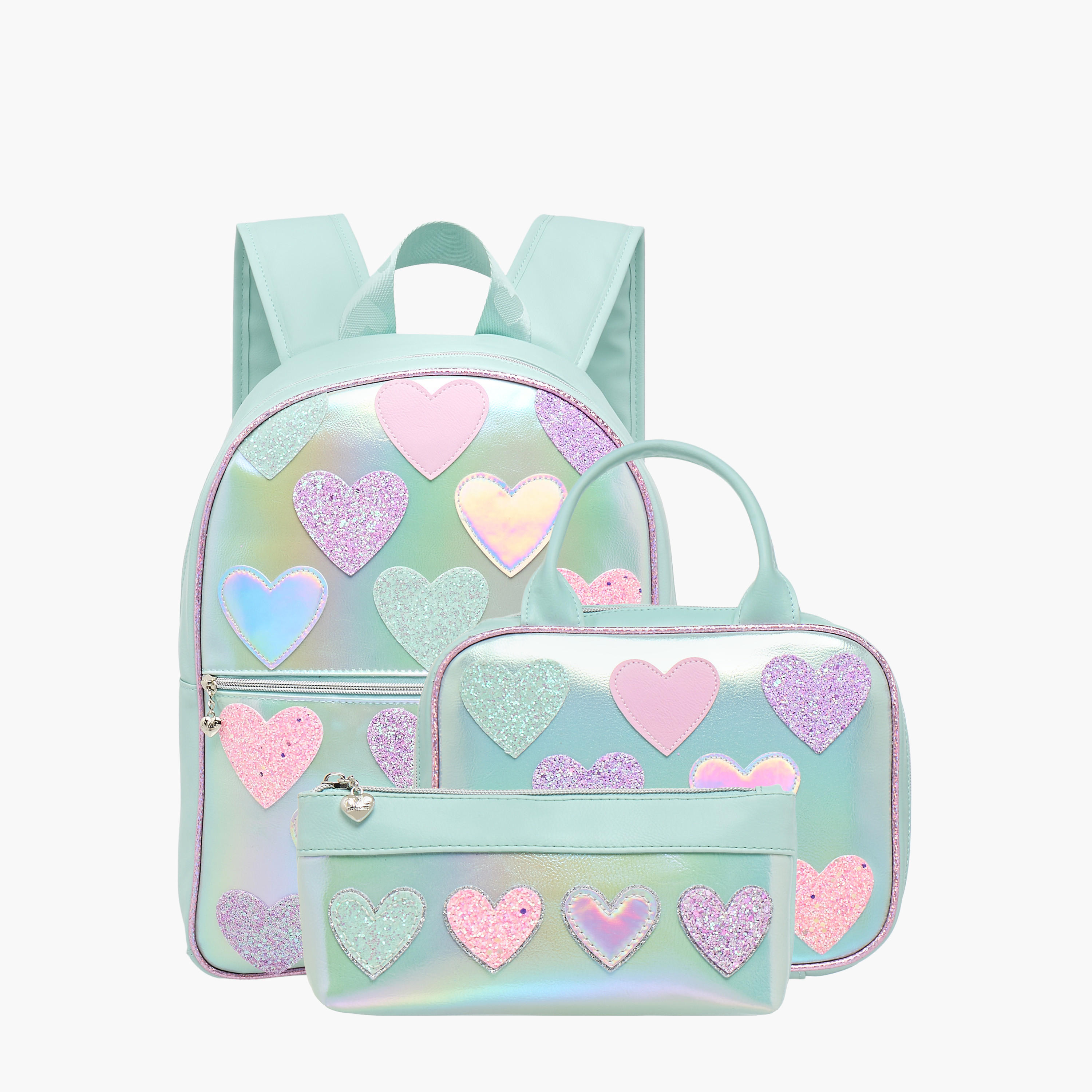 OMG Heart Applique Pencil Pouch with Zip Closure-school-stationery-pencilcases-image-6