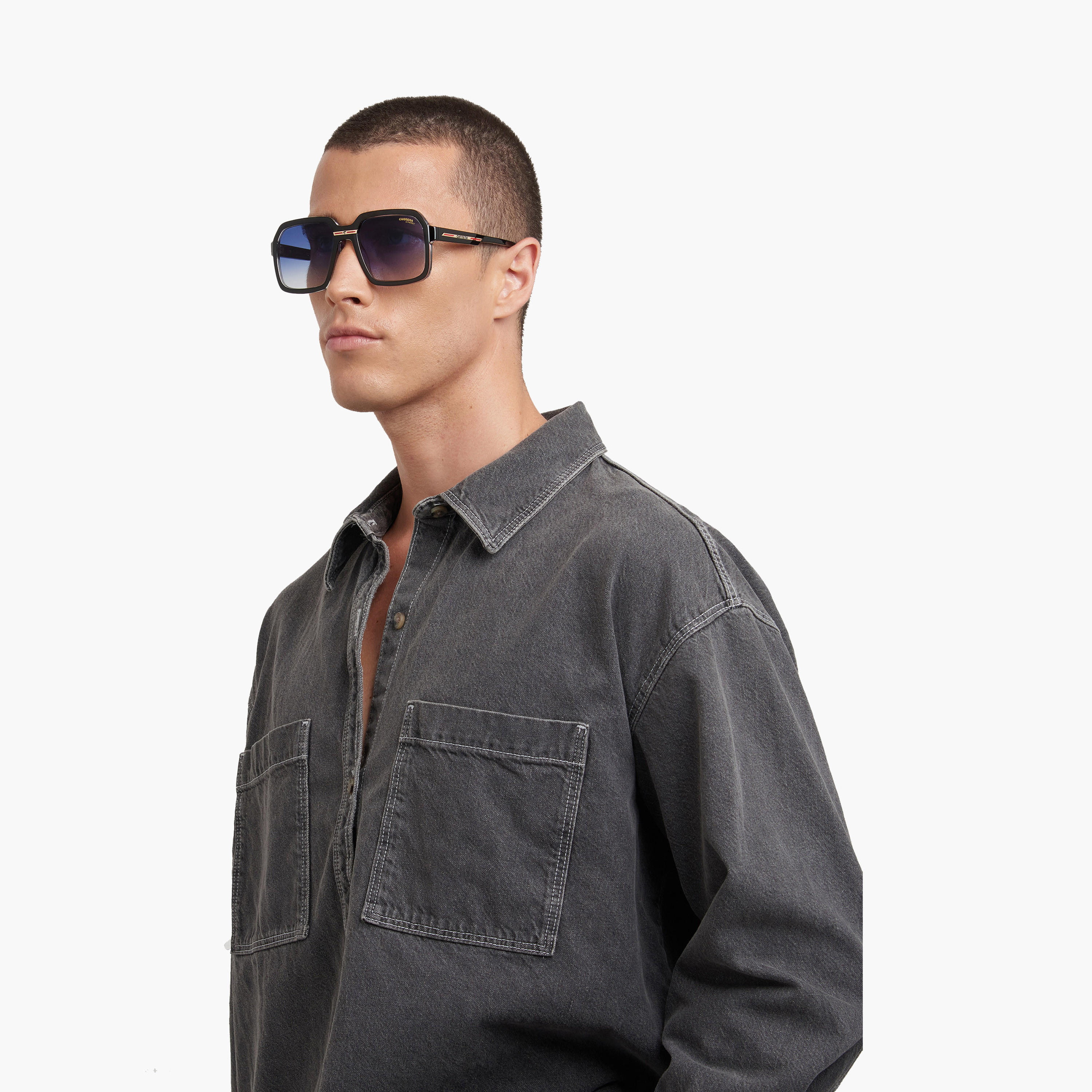 كيريرا- نظارة شمسية مربعة مظللة باللون الأزرق الداكن  56 مم-men-sunglasses-image-10