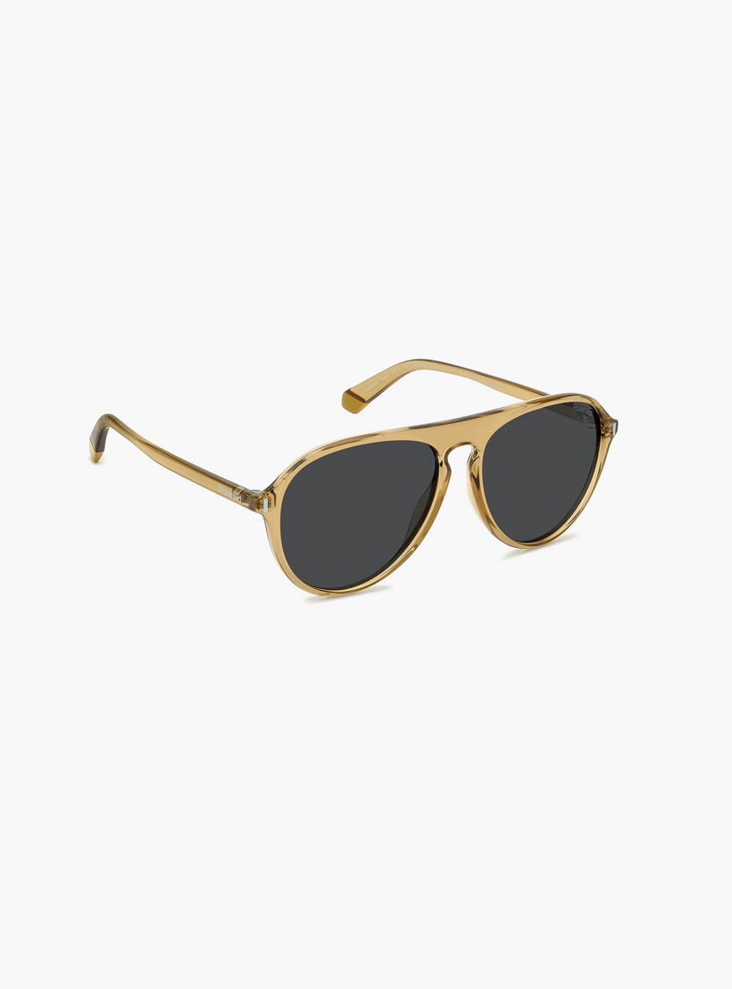 Polaroid Polarized 57MM Grey Aviator Sunglasses-men-sunglasses-image-3