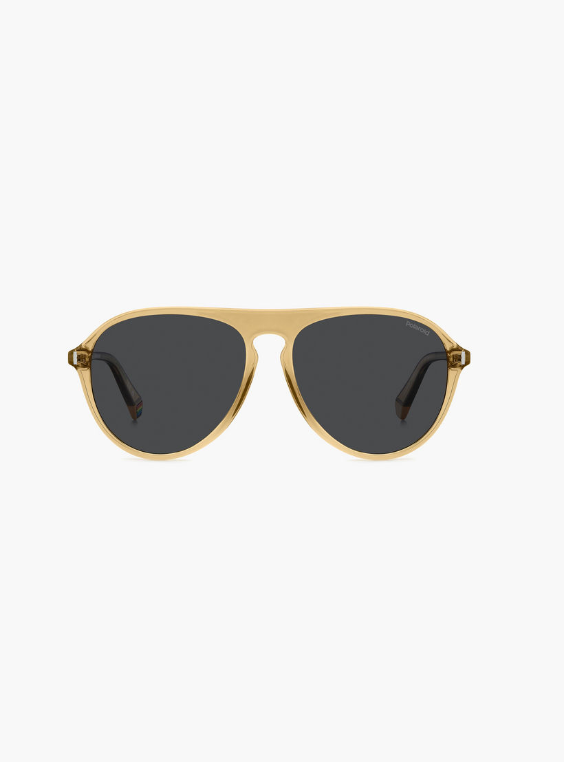 Polaroid Polarized 57MM Grey Aviator Sunglasses-men-sunglasses-image-4