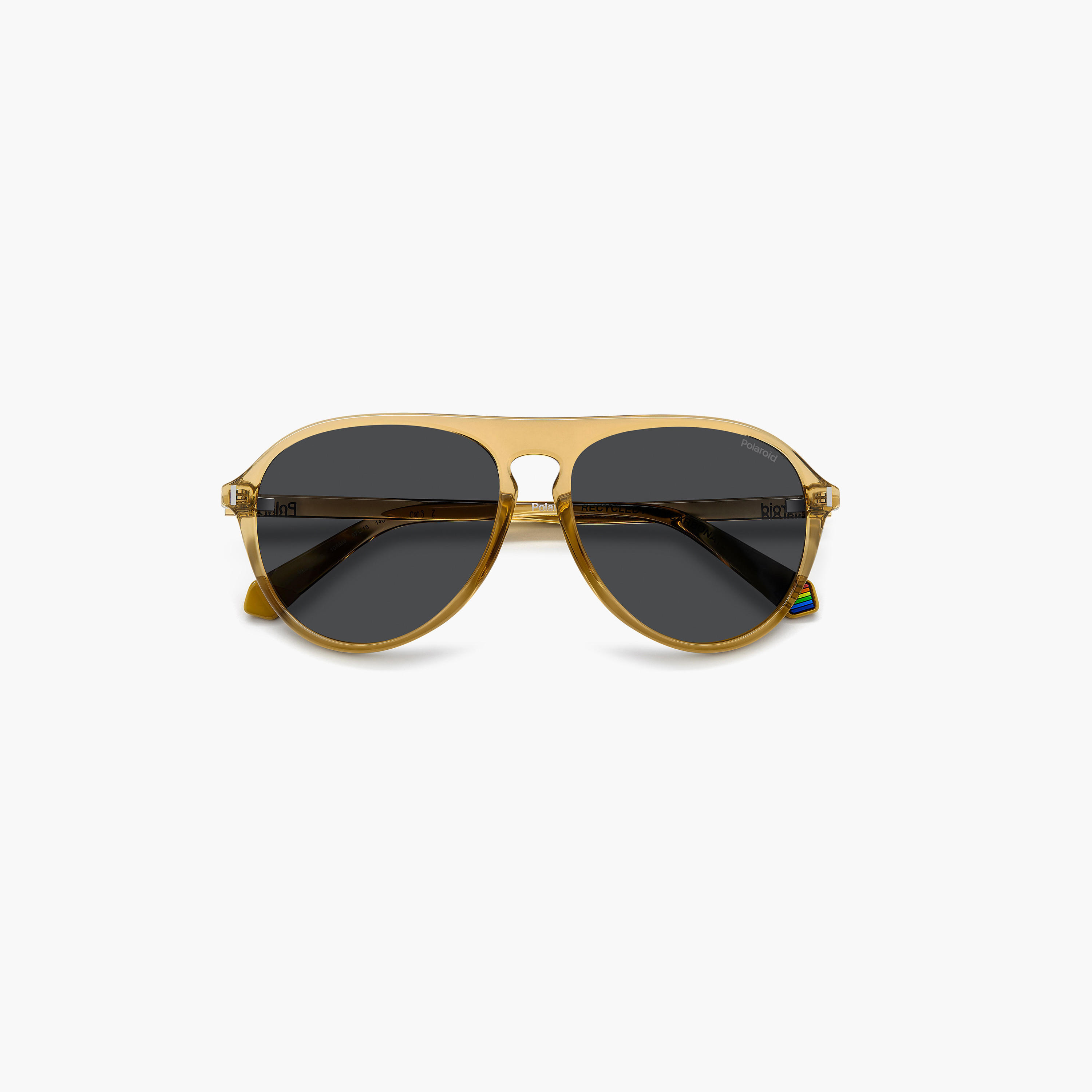 Polaroid Polarized 57MM Grey Aviator Sunglasses-men-sunglasses-image-5