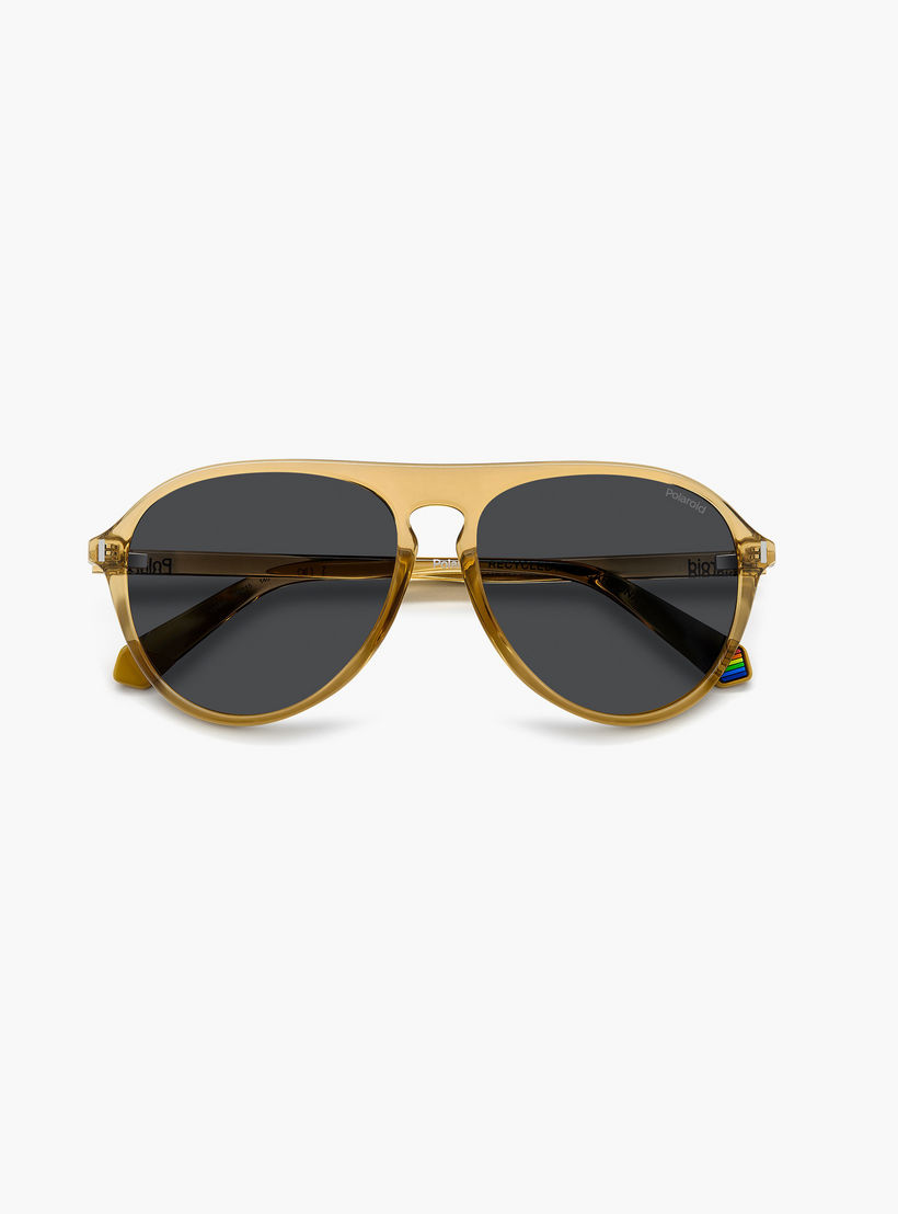 Polaroid Polarized 57MM Grey Aviator Sunglasses-men-sunglasses-image-5