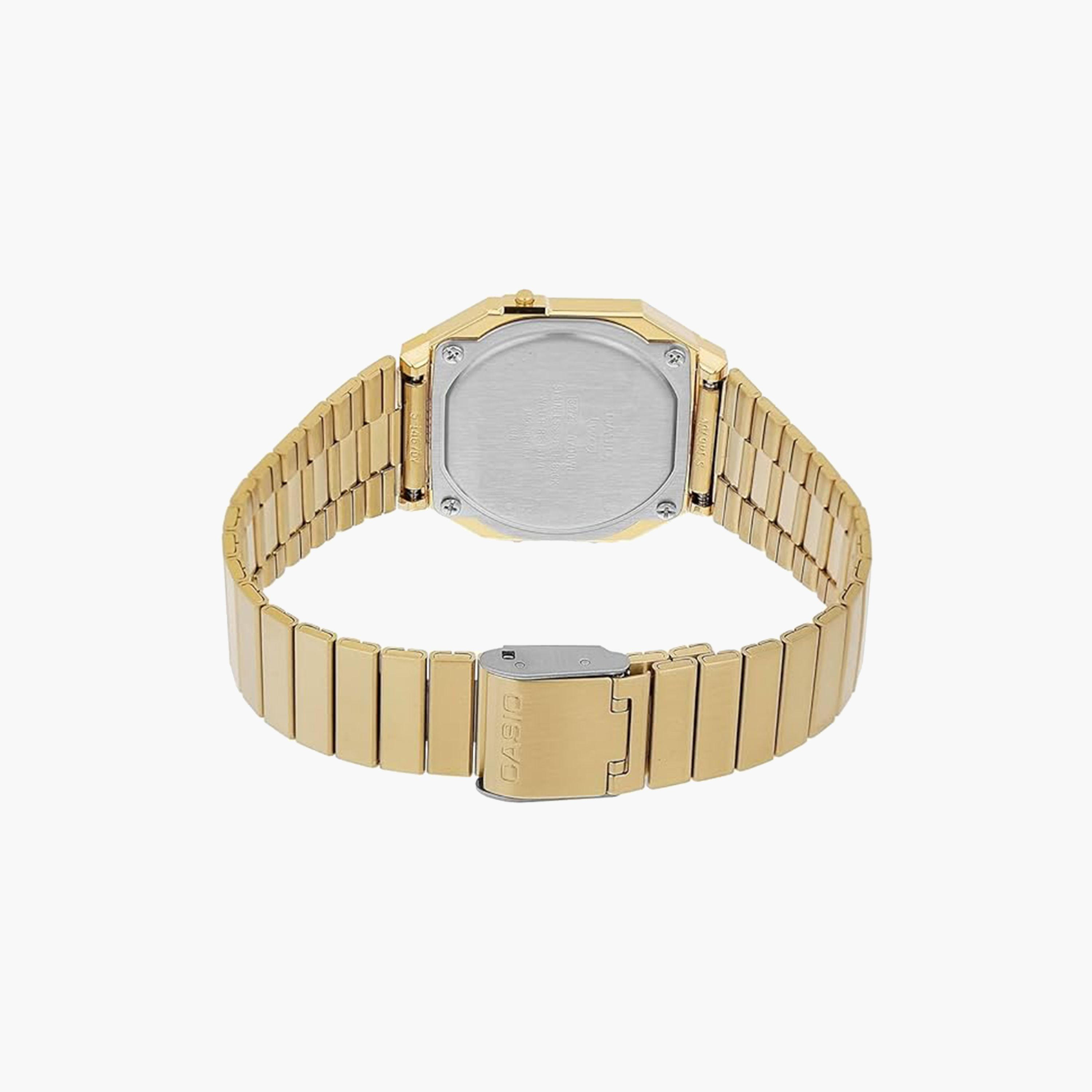Casio Gold Digital Stainless Steel Strap Watch | A700WEVG-9ADF-men-watchesandjewellery-watches-image-3