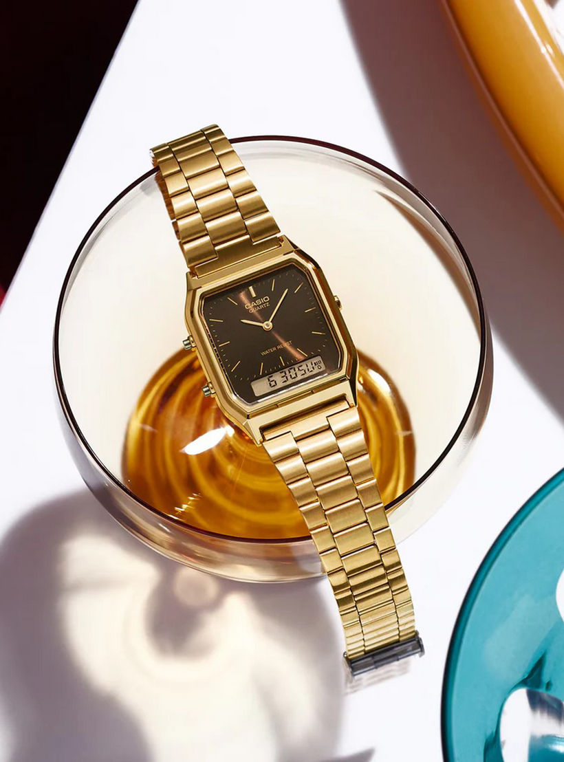 Casio Gold Analog-Digital Stainless Steel Strap Watch | AQ-230GA-5AMQYDF-men-watchesandjewellery-watches-image-2