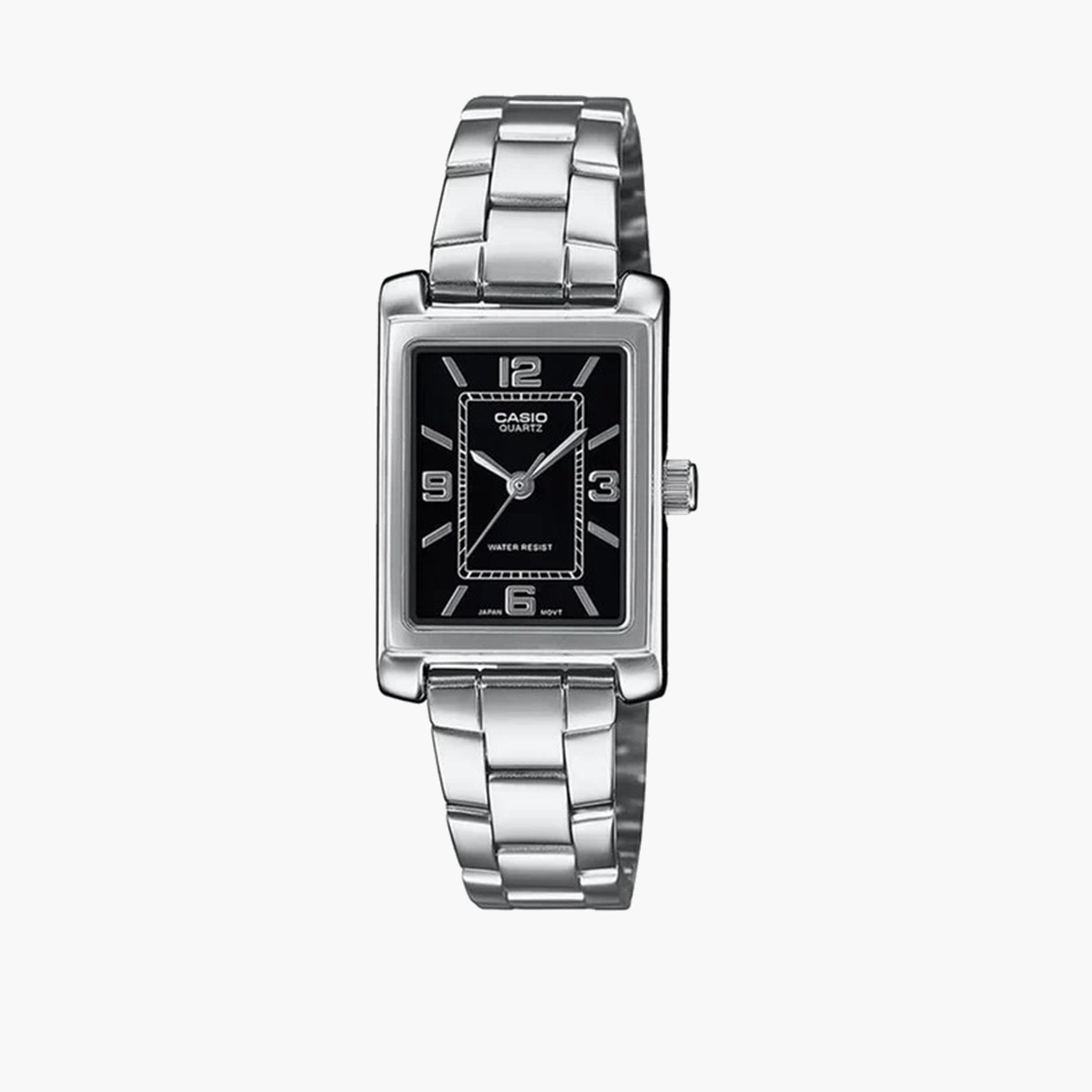 كاسيو- ساعة نسائية بحزام ستانلس ستيل تناظري فضي 32 مم | LTP-1234DD-1ADF-women-watchesandjewellery-watches-image-1