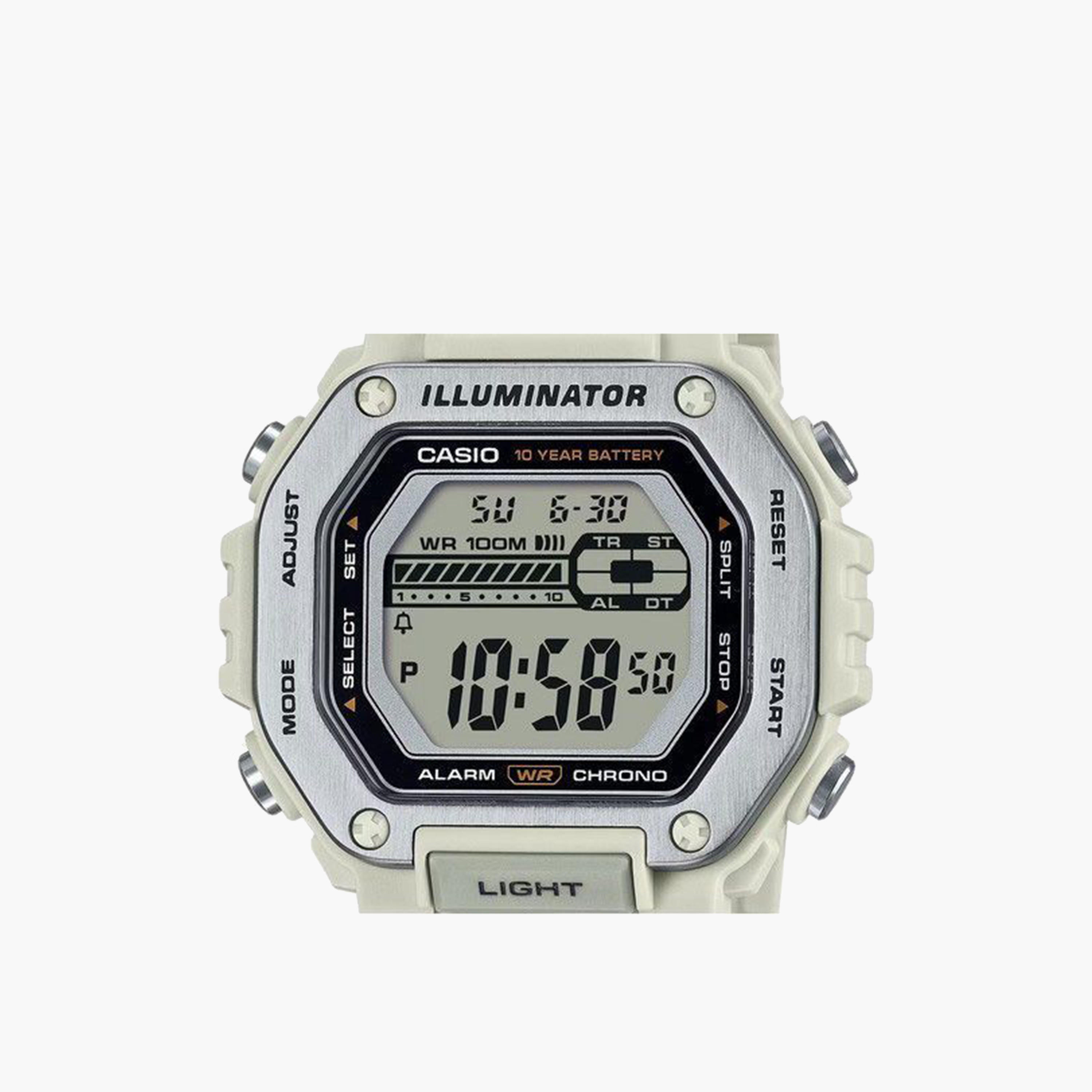 Casio Men's 51MM White Digital Plastic Strap Watch | MWD-110H-8AVDF-men-watchesandjewellery-watches-image-2
