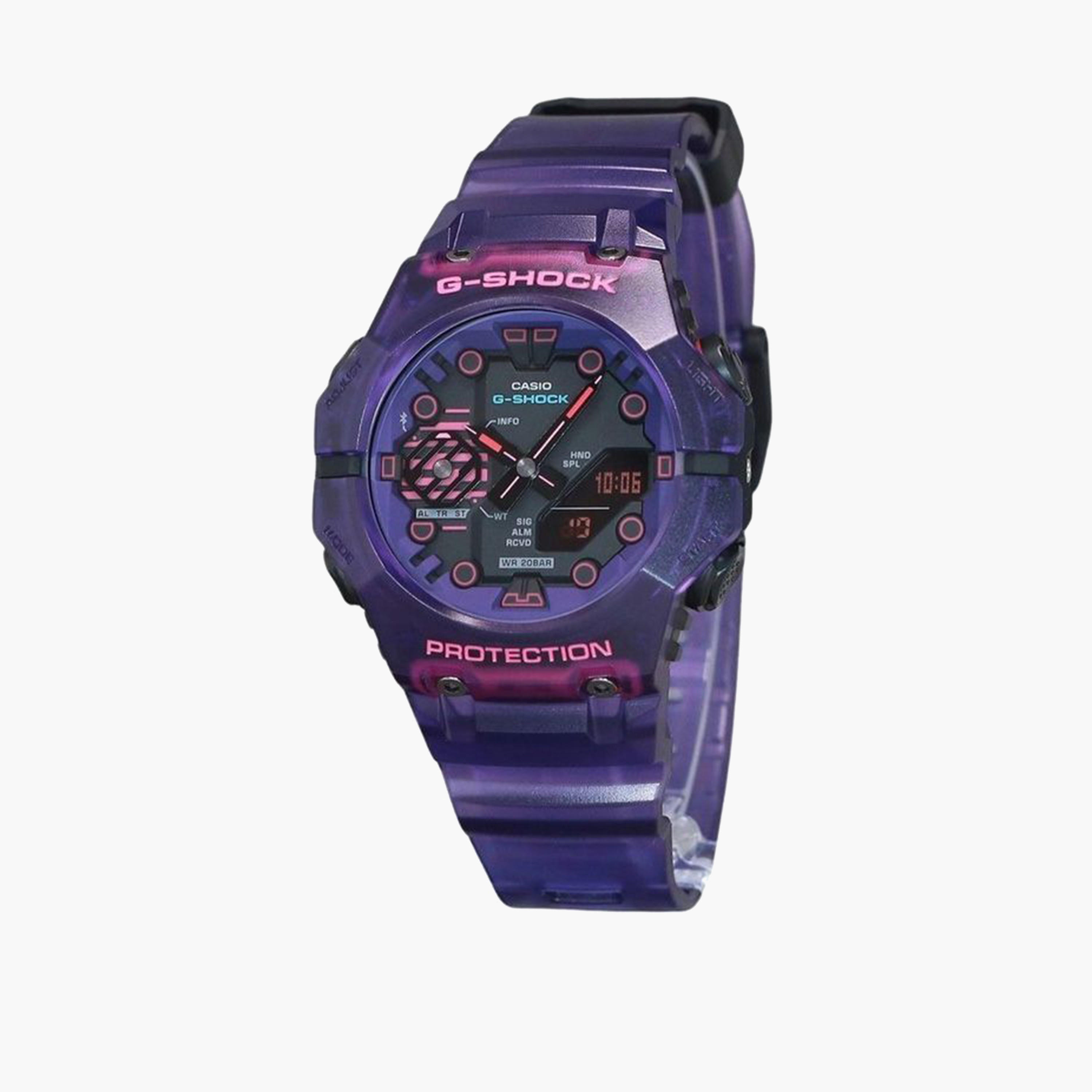 G-SHOCK Unisex 46MM Purple Analog-Digital Plastic Strap Watch | GA-B001CBRS-6ADR-men-watchesandjewellery-watches-image-1