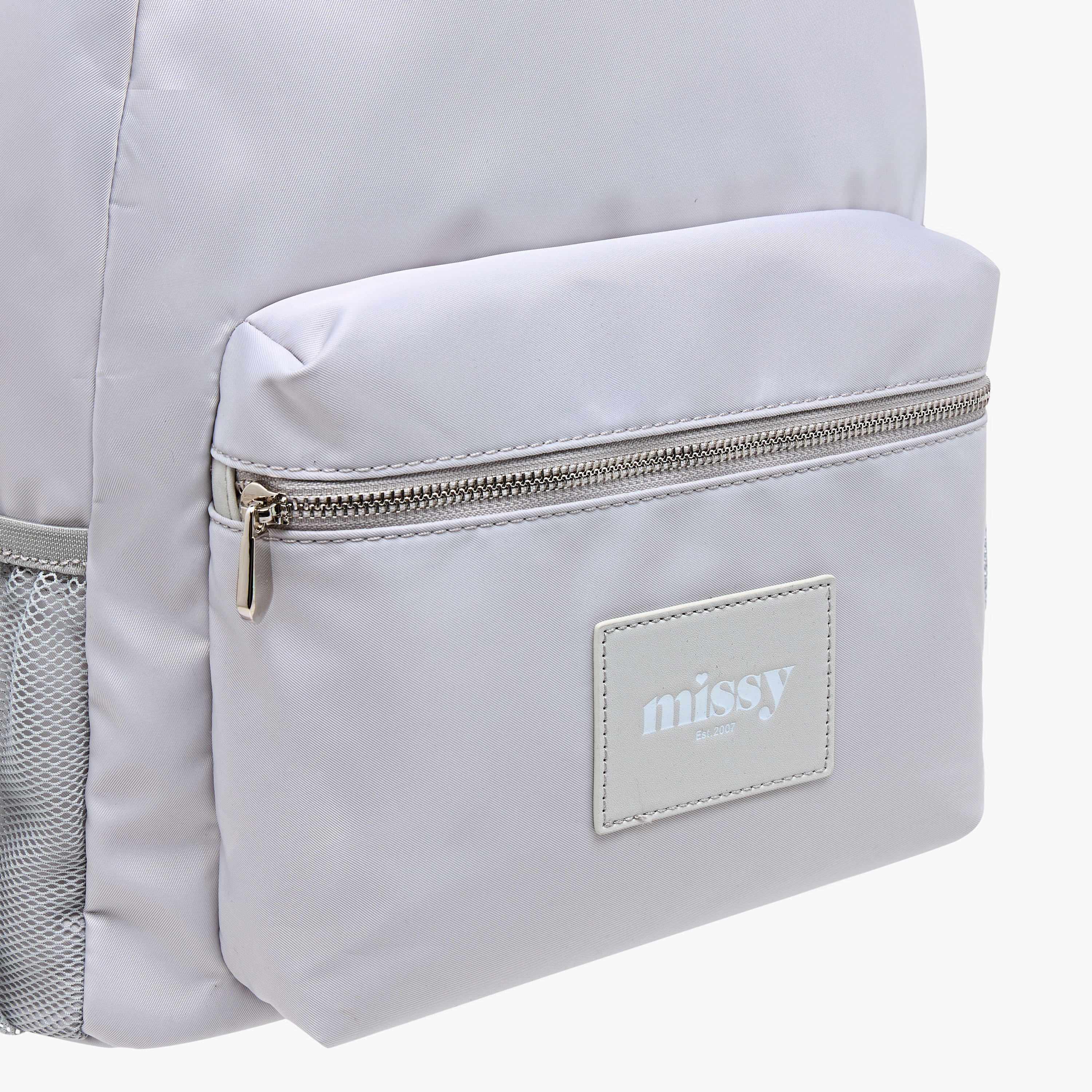 Missy Logo Applique Backpack with Zip Closure and Adjustable Strap - 31x13x40 cm-women-bagsandwallets-backpacks-image-4