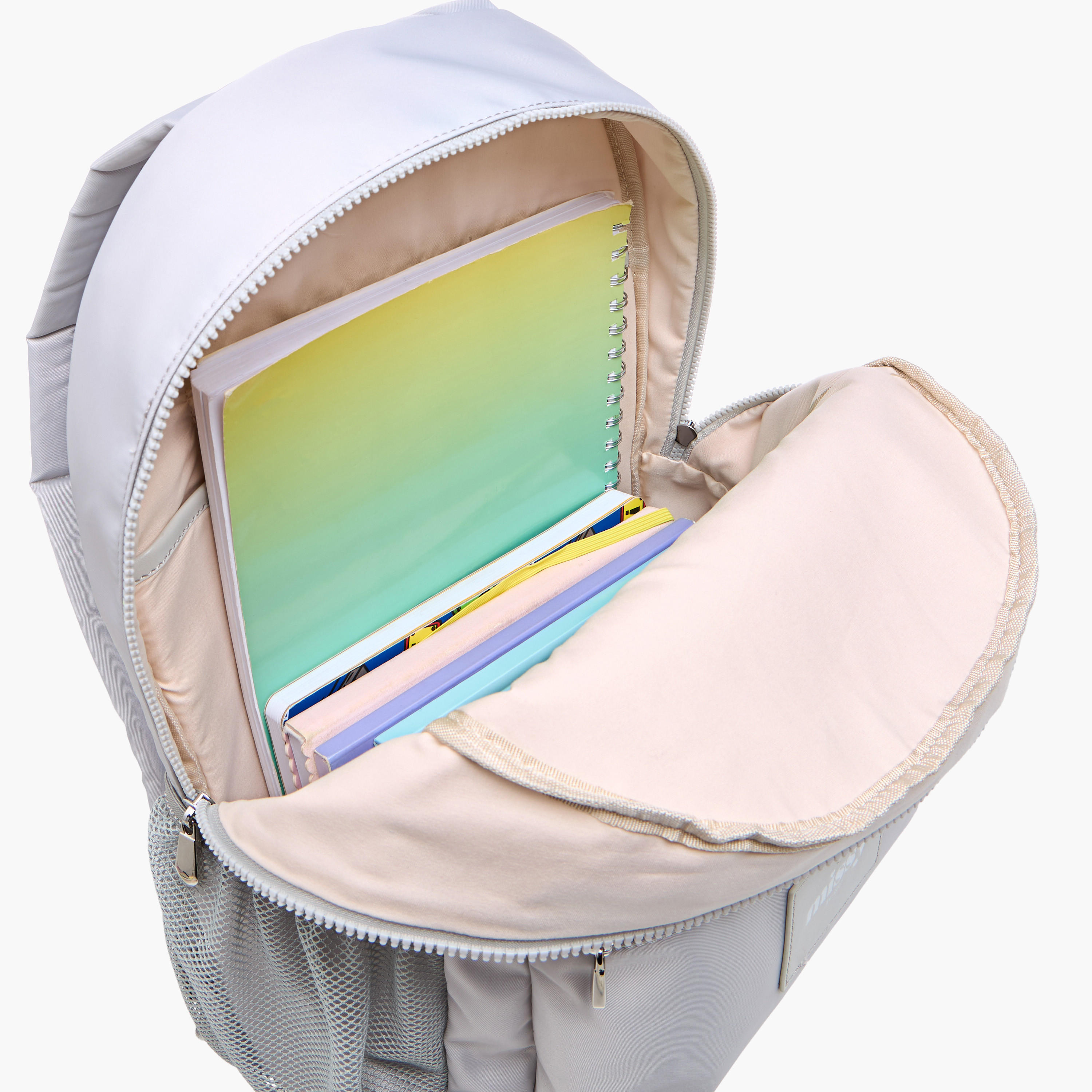 Missy Logo Applique Backpack with Zip Closure and Adjustable Strap - 31x13x40 cm-women-bagsandwallets-backpacks-image-6
