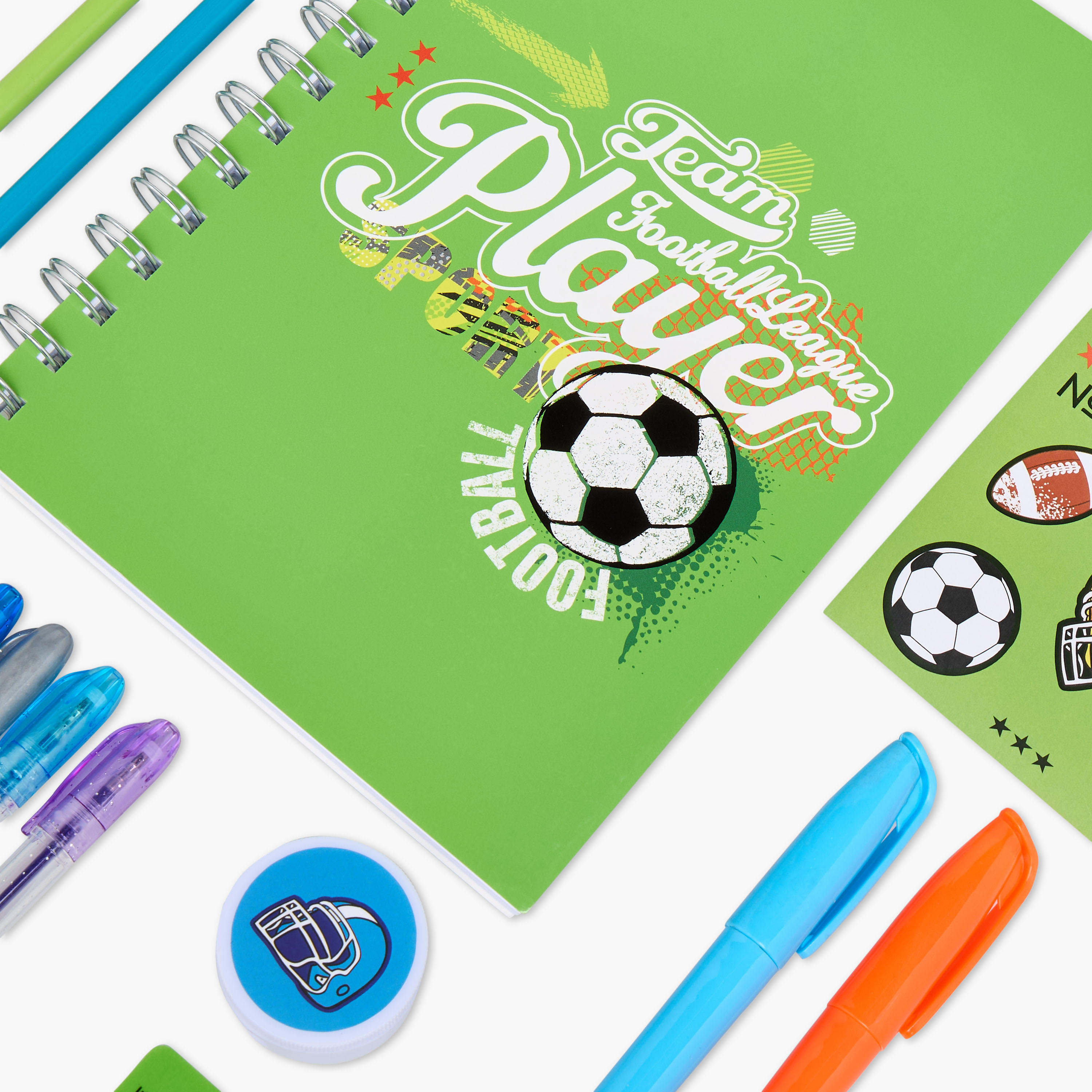 Findz Football Print Assorted Stationery Set-school-stationery-sets-image-10