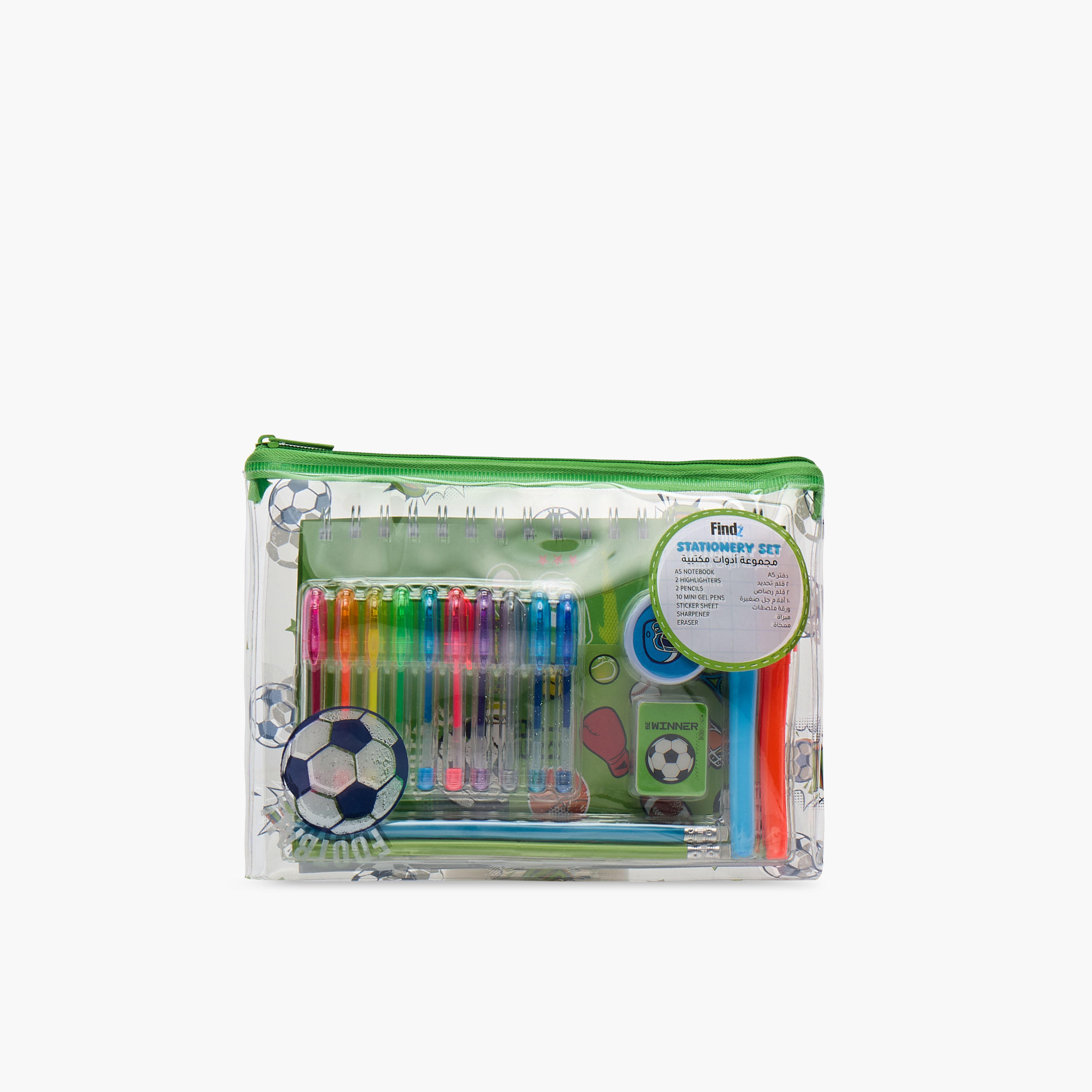 Findz Football Print Assorted Stationery Set-school-stationery-sets-image-11