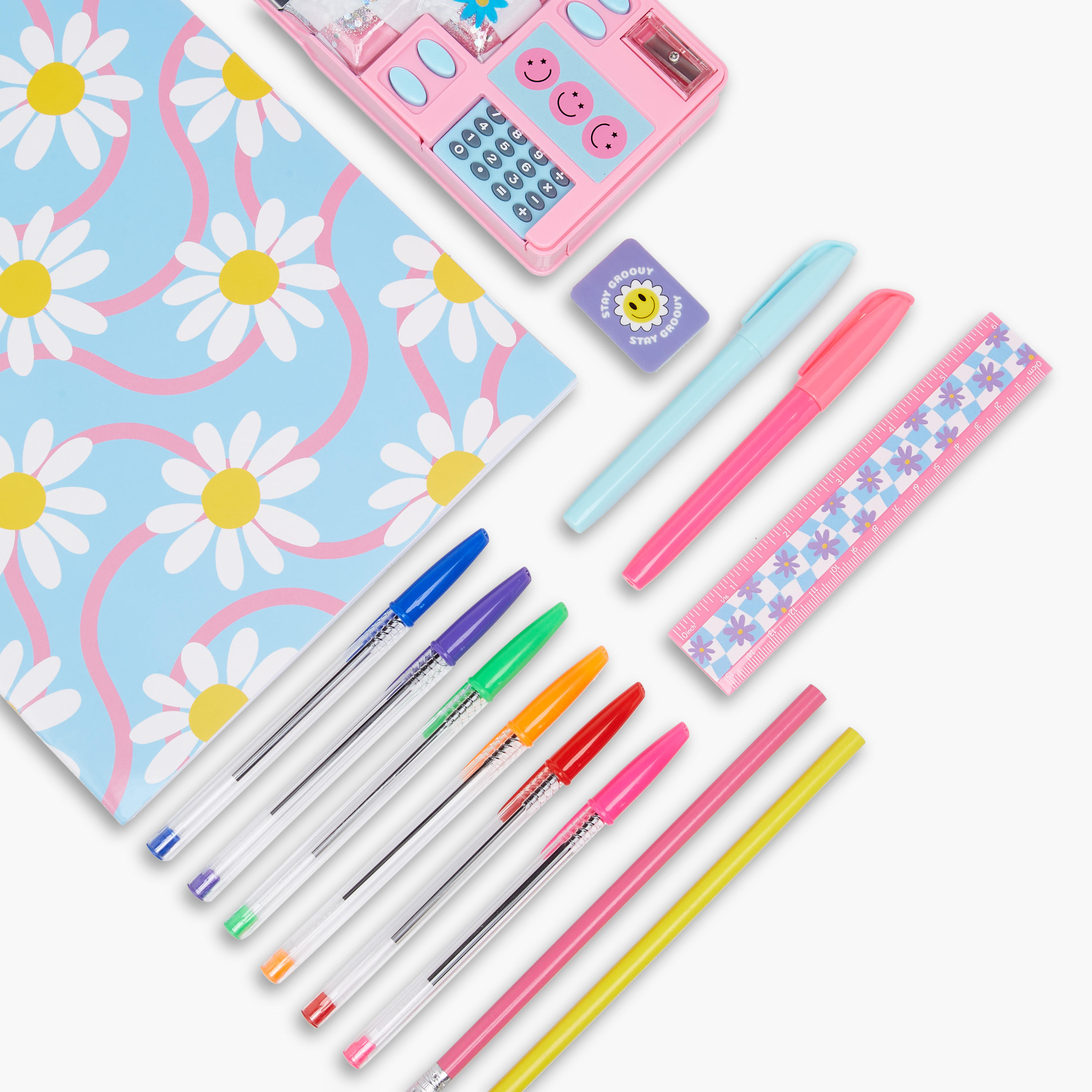 Findz Floral Print Assorted Stationery Set-school-stationery-sets-image-9