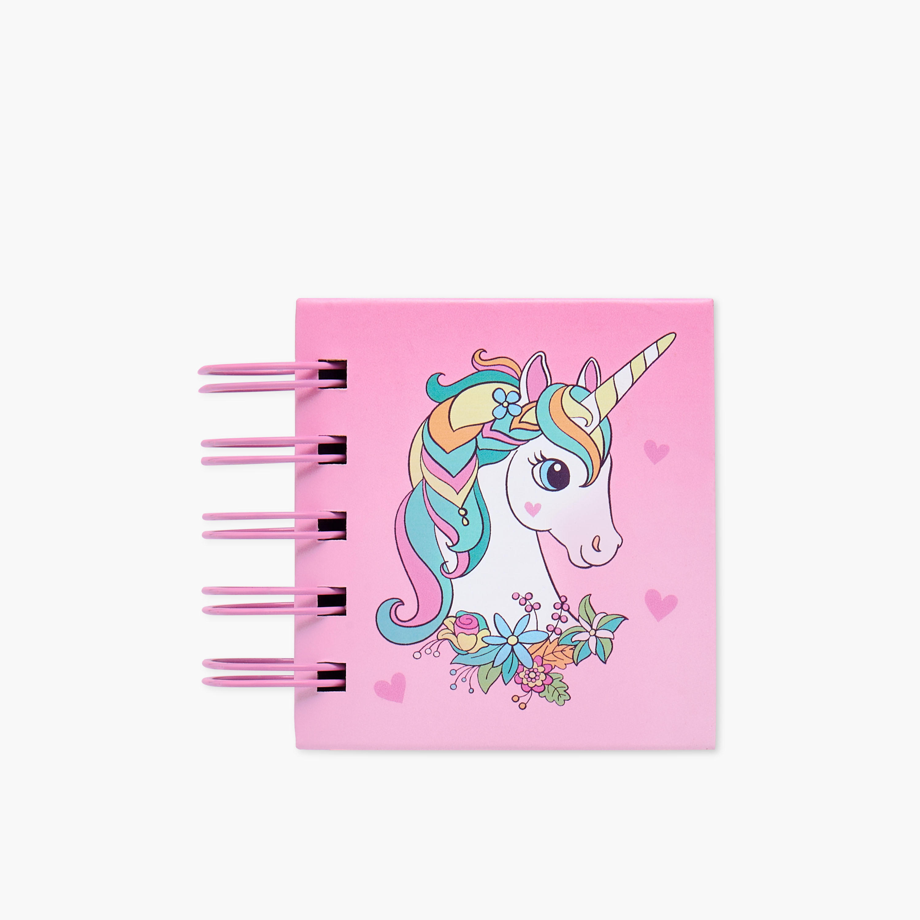 Findz Unicorn Print Spiral Sticky Notes Pad-school-stationery-accessories-image-1