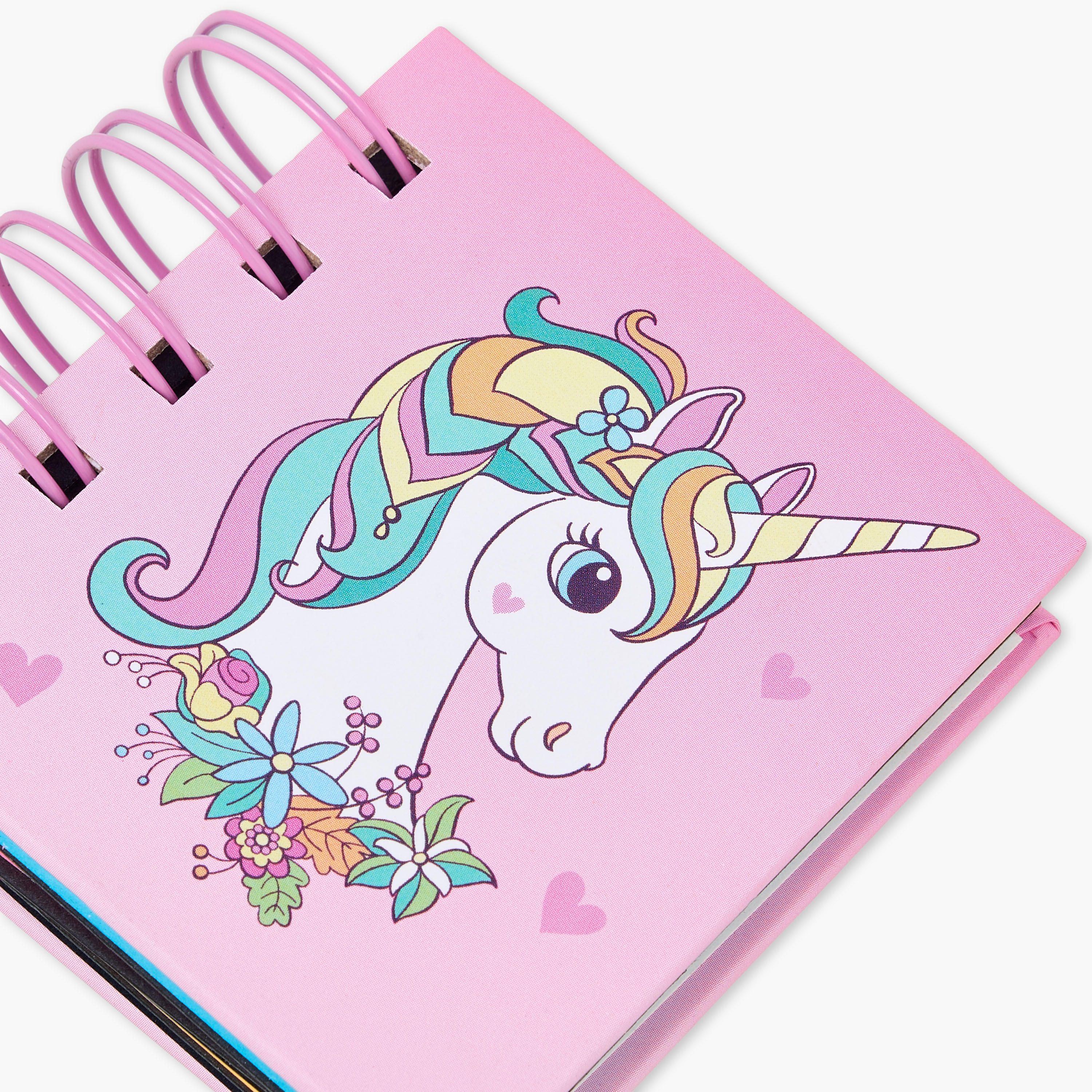 Findz Unicorn Print Spiral Sticky Notes Pad-school-stationery-accessories-image-4
