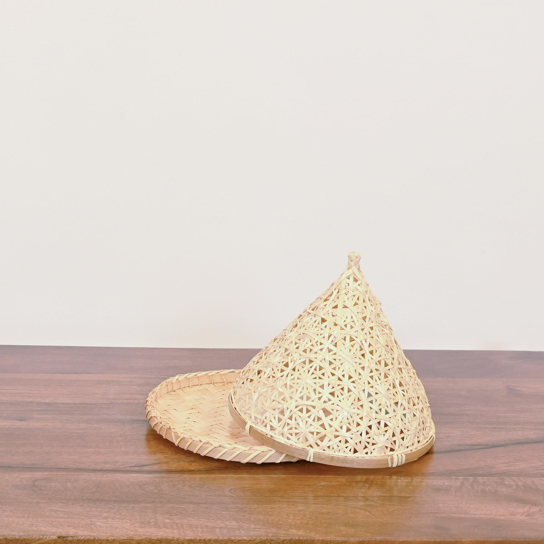 Bamboo Food Cover and Tray Set - 26x20 cms-household-kitchen-foodstorage-containers-image-2