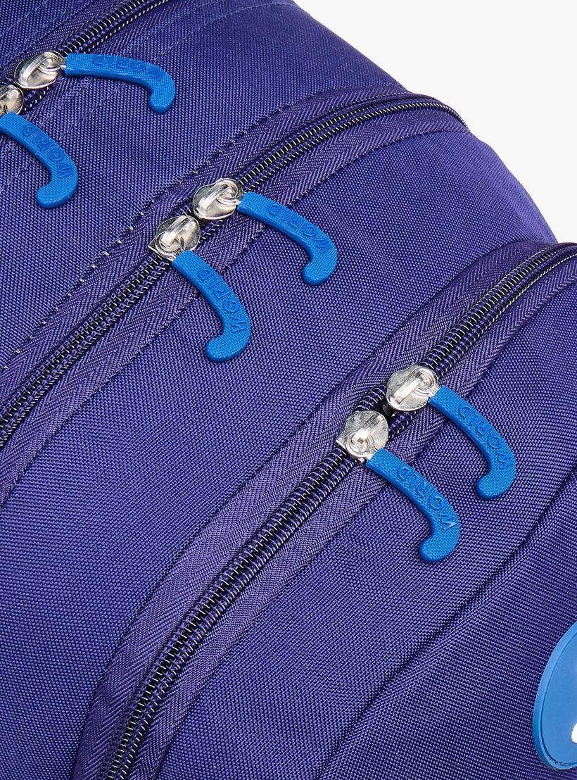 J World Solid 18 inch Backpack with Adjustable Straps and Zip Closure - 27x38x13 cms-school-bagsandbackpacks-backpacks-image-8