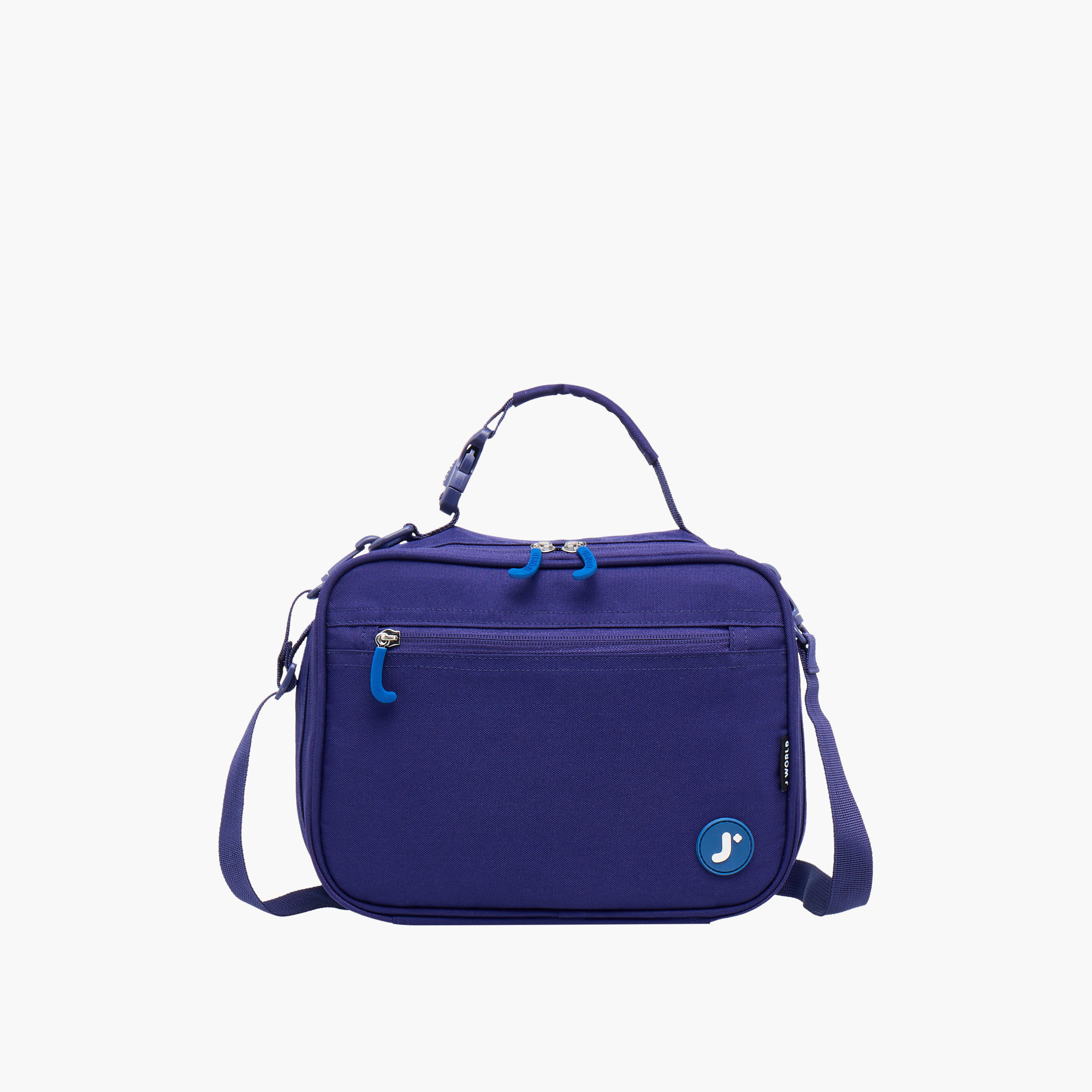 J World Solid Lunch Bag with Adjustable Strap and Zip Closure-school-lunchessentials-lunchbags-image-1