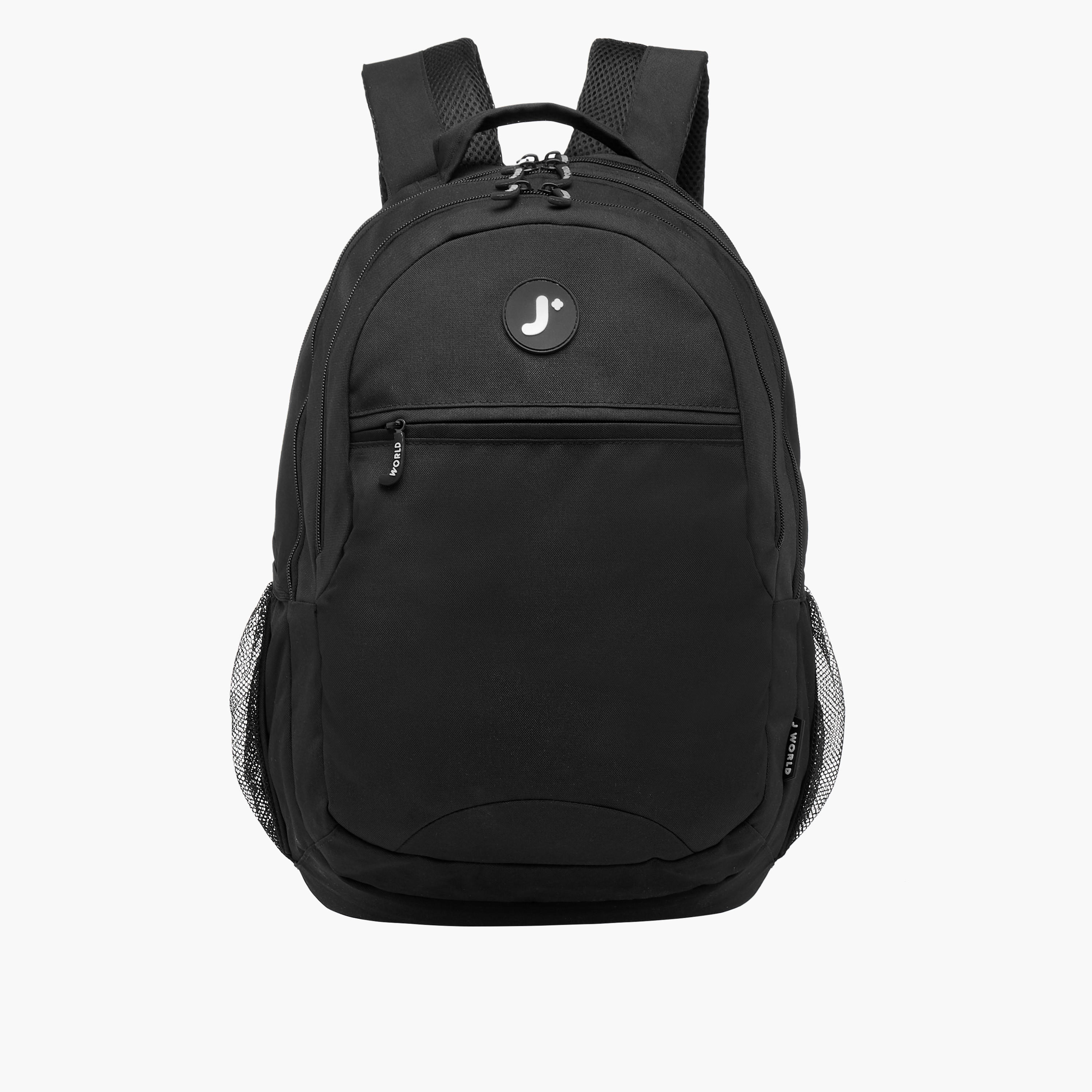 شنطة ظهر سادة بحمّالات قابلة للتعديل وسحاب إغلاق من جي وورلد - 27x38x13 سم-school-bagsandbackpacks-backpacks-image-1