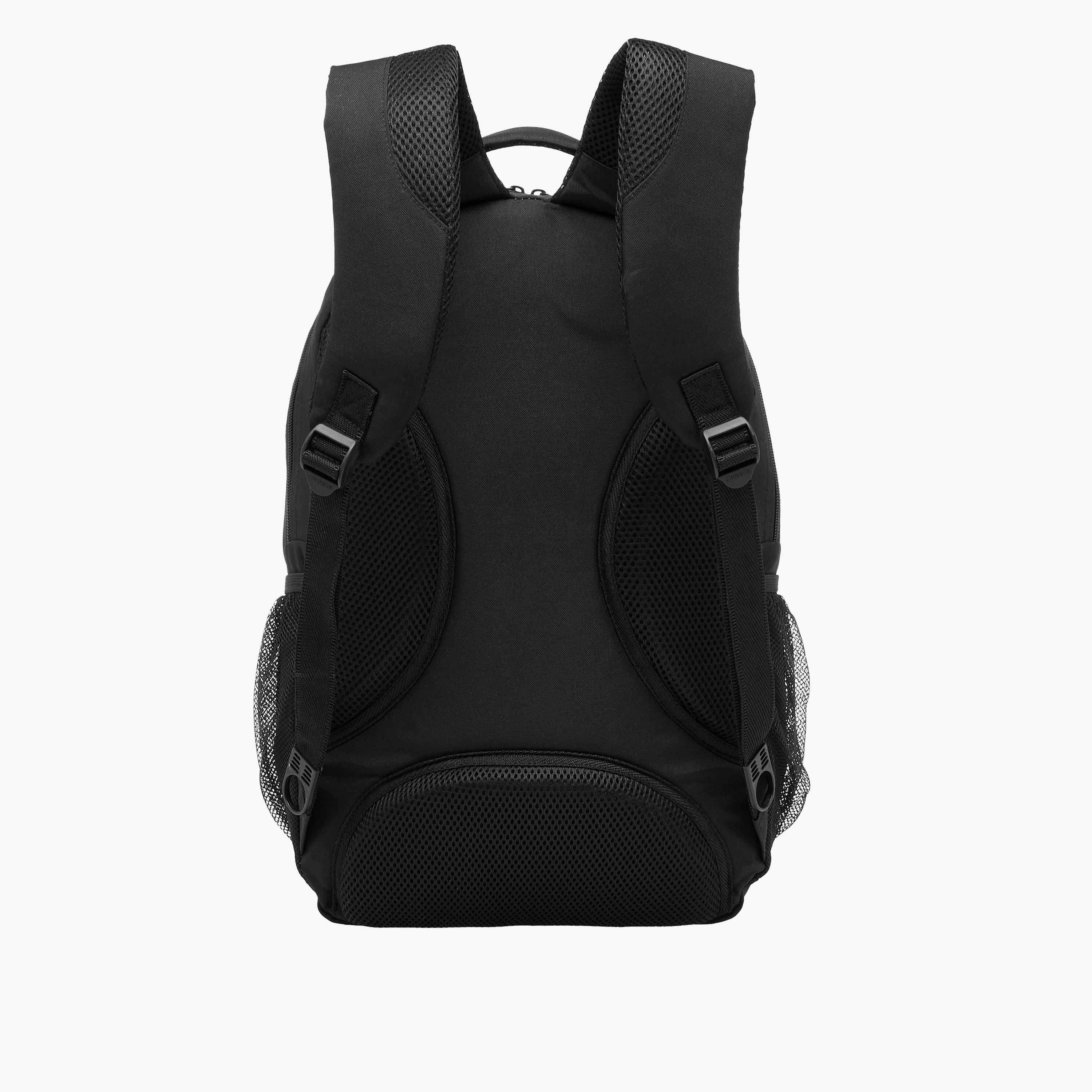 شنطة ظهر سادة بحمّالات قابلة للتعديل وسحاب إغلاق من جي وورلد - 27x38x13 سم-school-bagsandbackpacks-backpacks-image-6