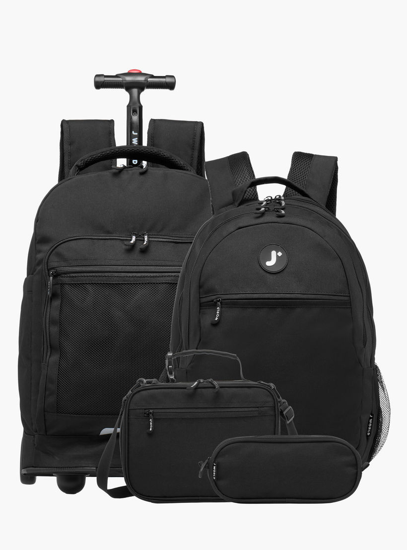 شنطة ترولي سادة للأولاد 8-13 سنة بمقبض قابل للسحب من جيه وورلد-school-bagsandbackpacks-trolleybags-image-16